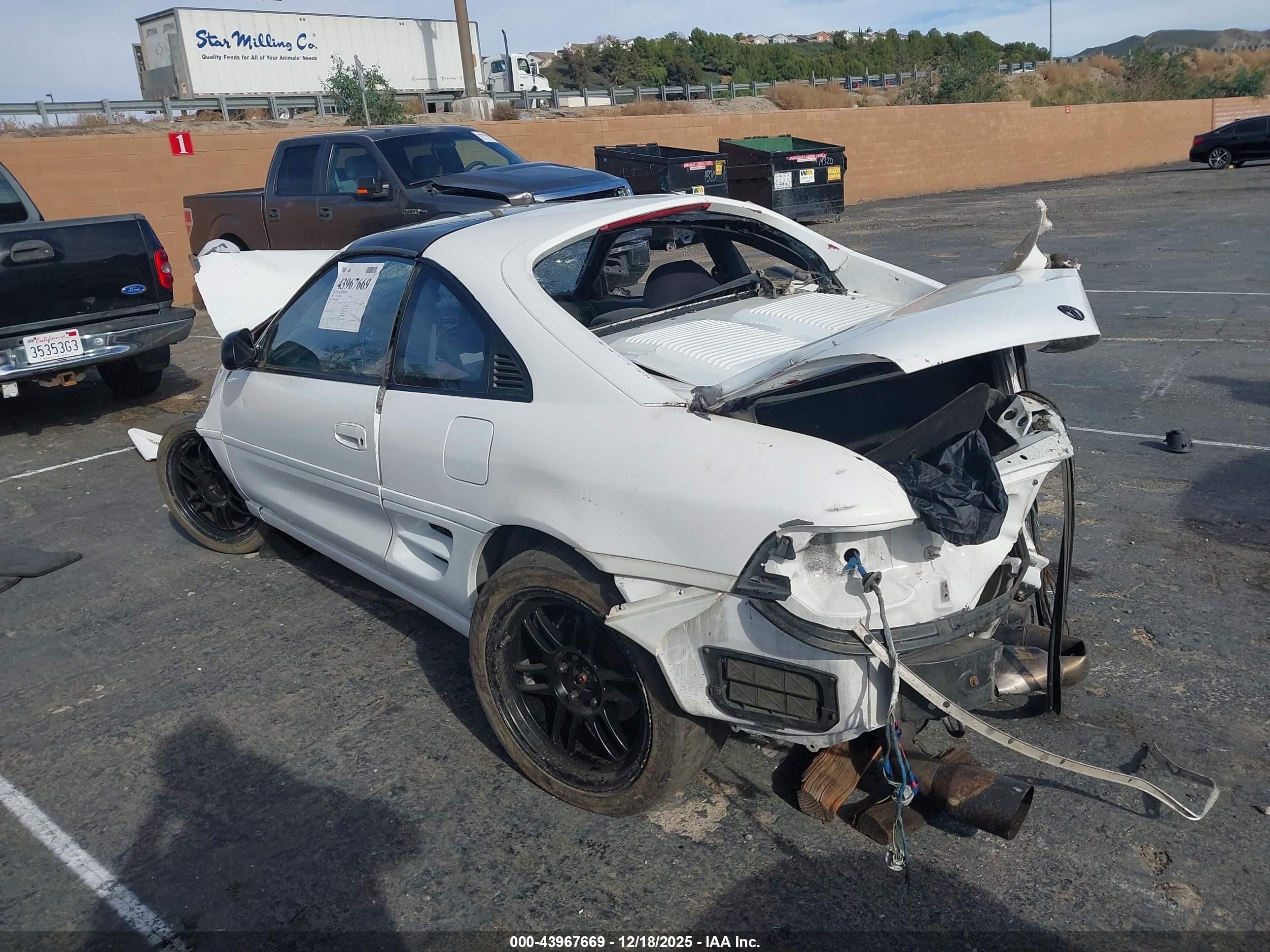 1993 Toyota Mr2 Sport Roof White vin: JT2SW21N0P0021169