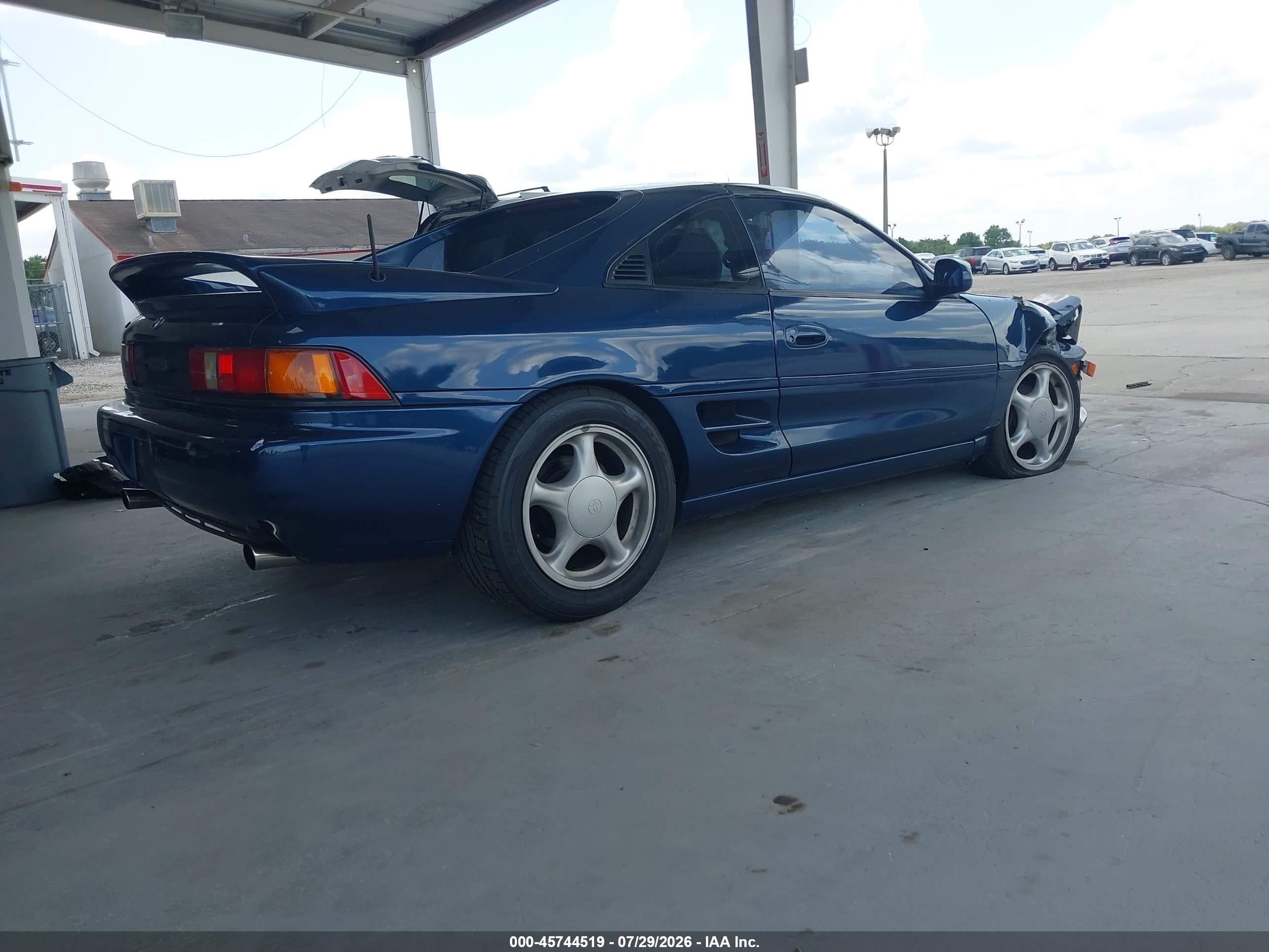 1991 Toyota Mr2 Sport Roof Blue vin: JT2SW21N1M0010032