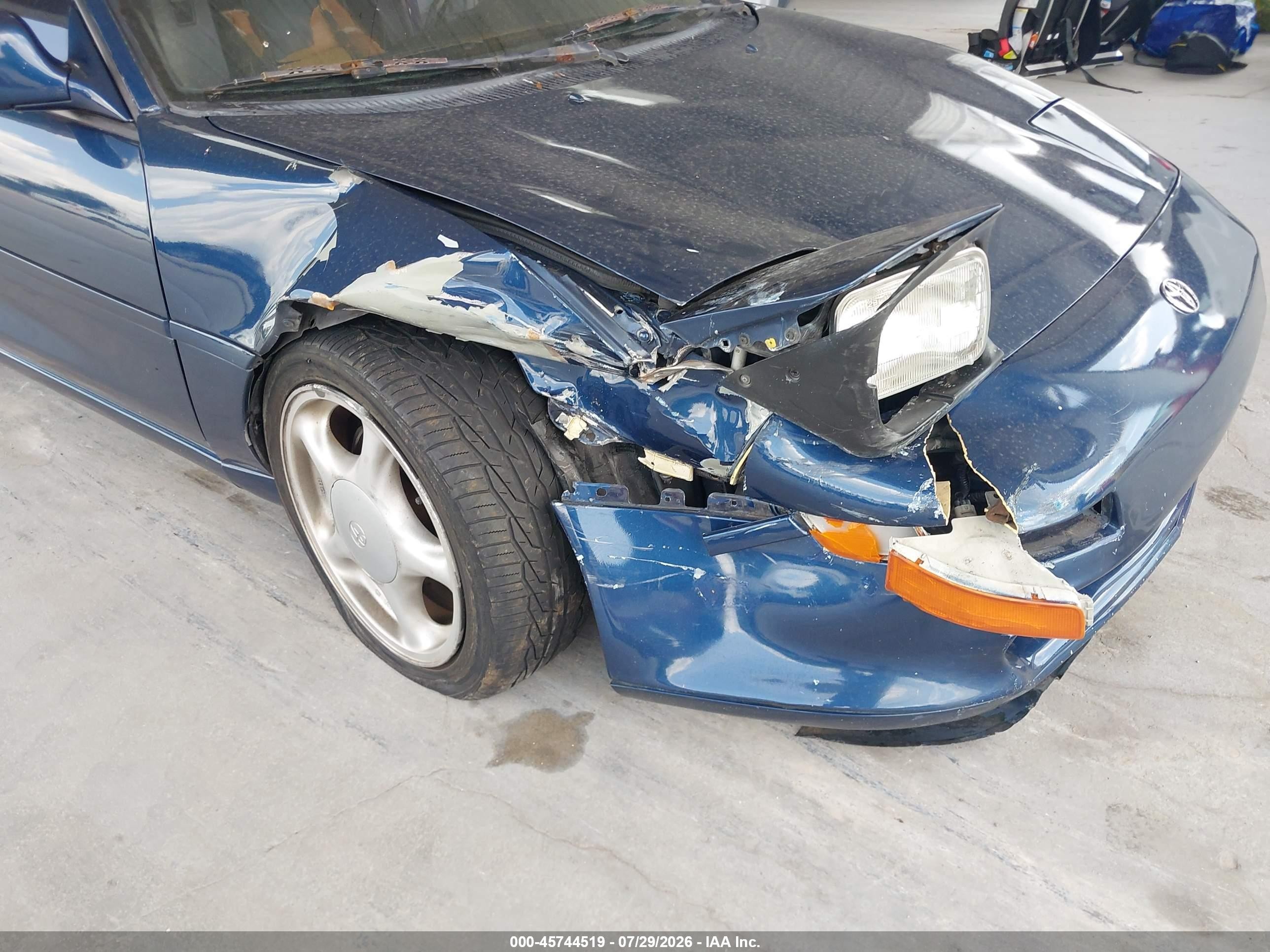 1991 Toyota Mr2 Sport Roof Blue vin: JT2SW21N1M0010032
