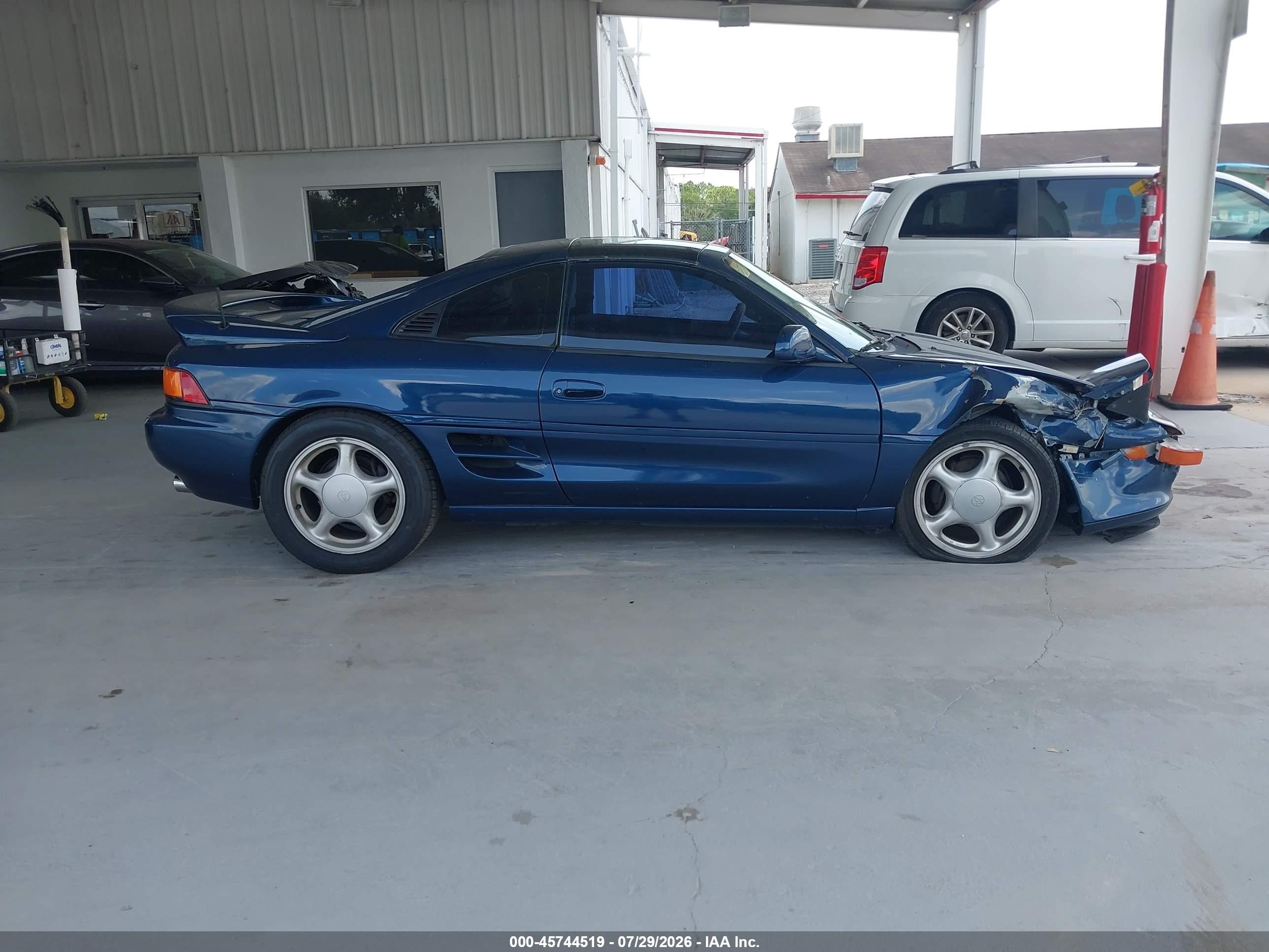 1991 Toyota Mr2 Sport Roof Blue vin: JT2SW21N1M0010032