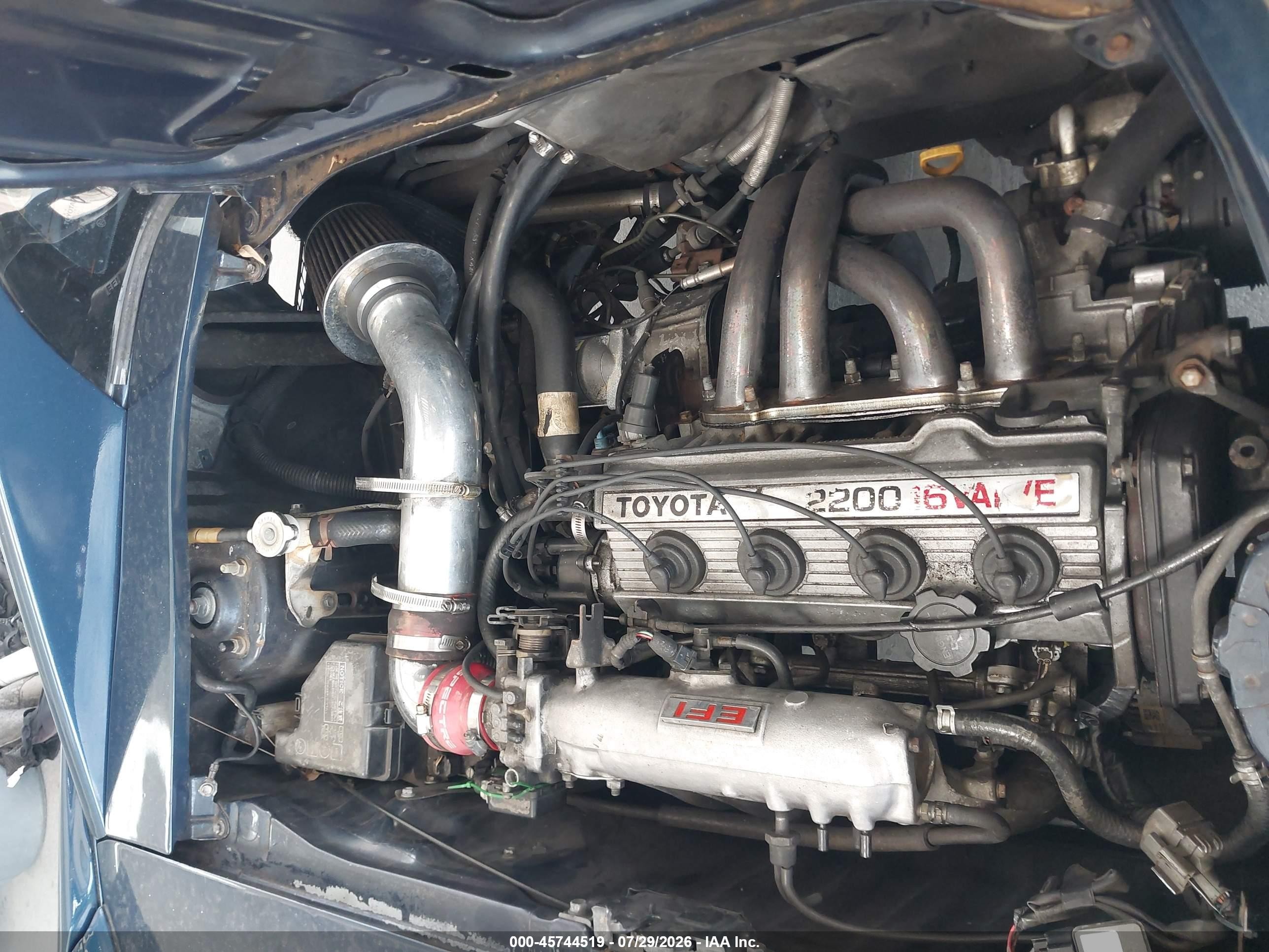 1991 Toyota Mr2 Sport Roof Blue vin: JT2SW21N1M0010032