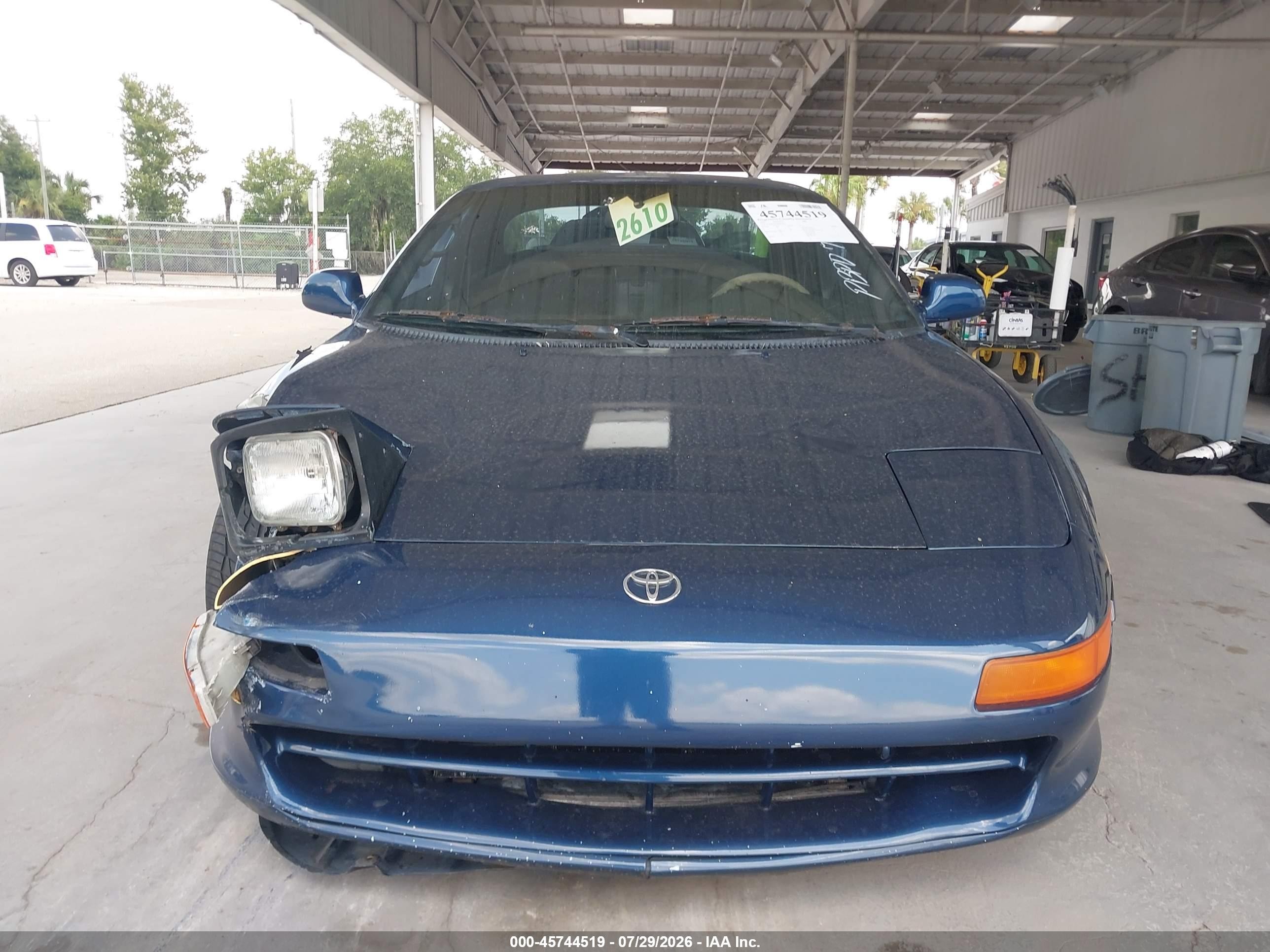 1991 Toyota Mr2 Sport Roof Blue vin: JT2SW21N1M0010032