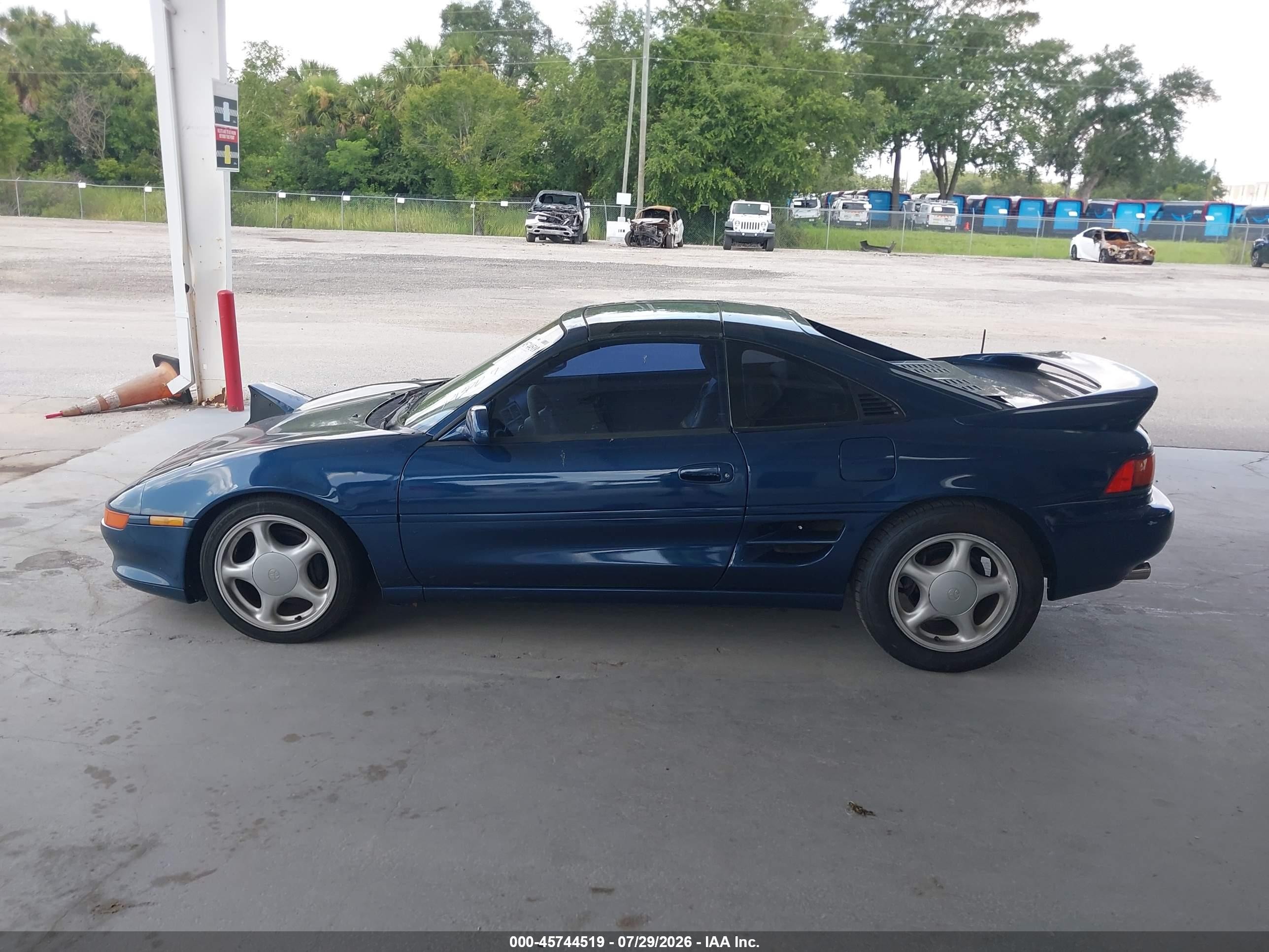 1991 Toyota Mr2 Sport Roof Blue vin: JT2SW21N1M0010032