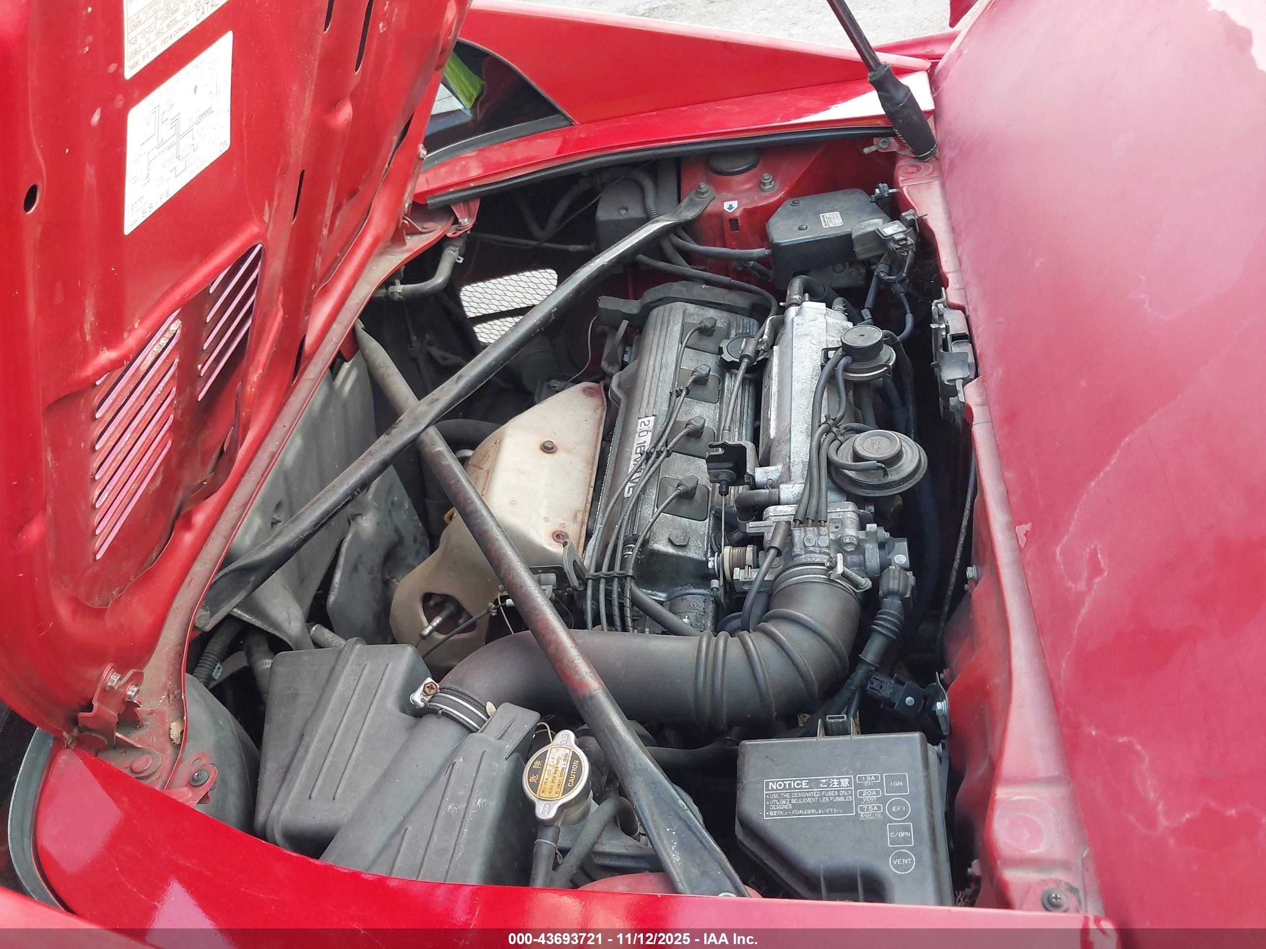 1993 Toyota Mr2 Sport Roof Red vin: JT2SW21N3P0018881
