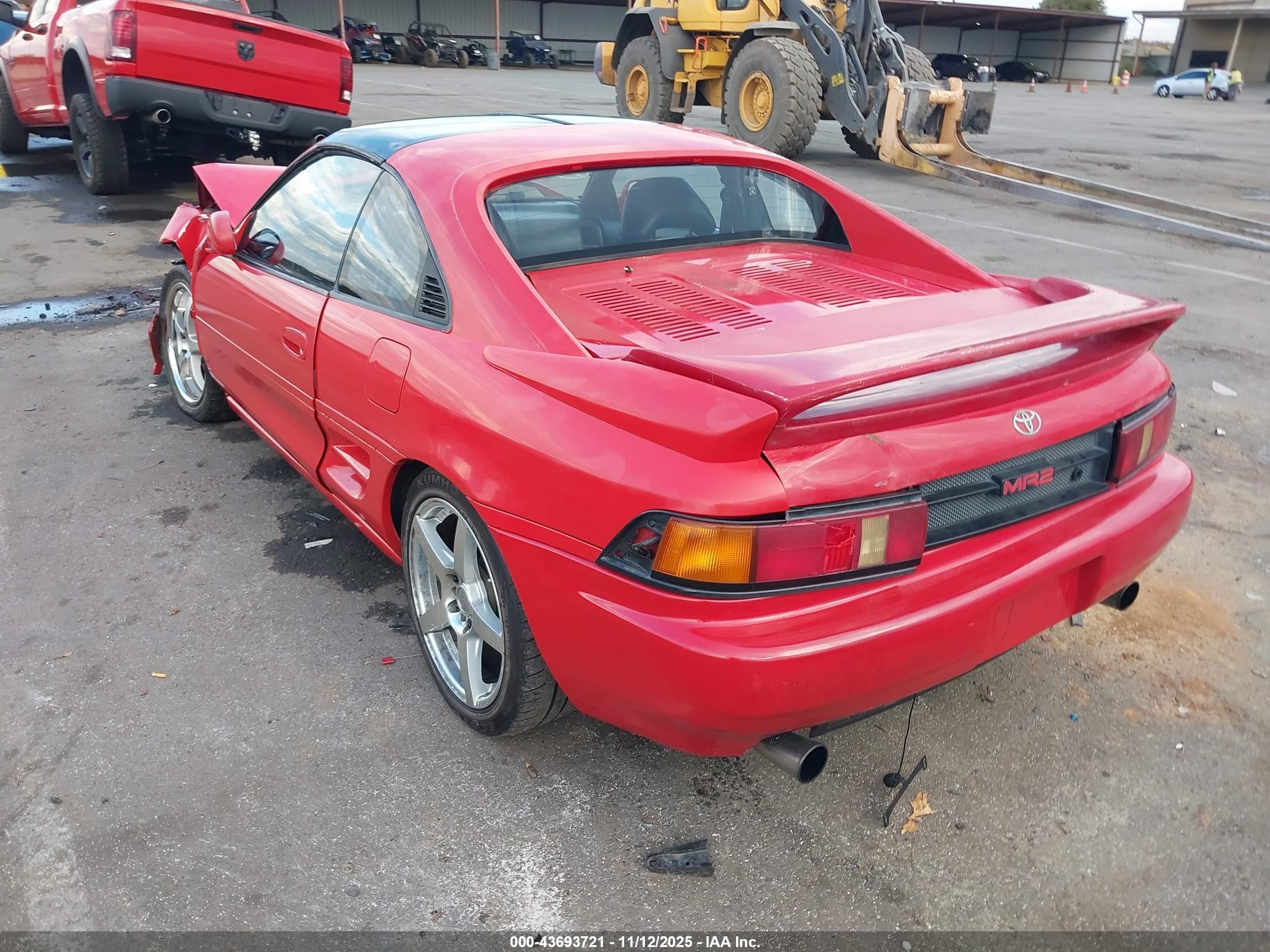 1993 Toyota Mr2 Sport Roof Red vin: JT2SW21N3P0018881