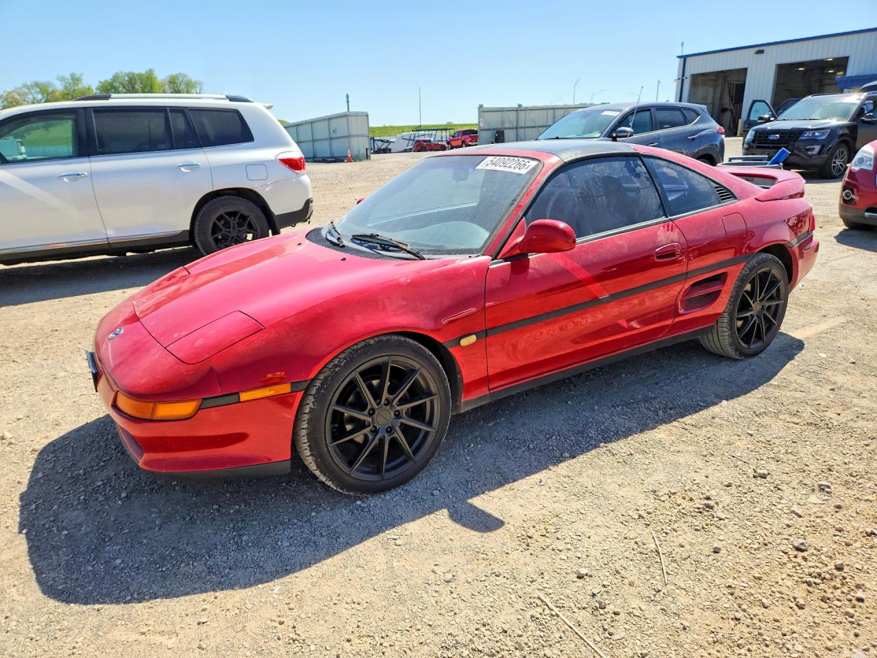 1992 Toyota Mr2 Sport Roof Red vin: JT2SW21N9N0017618