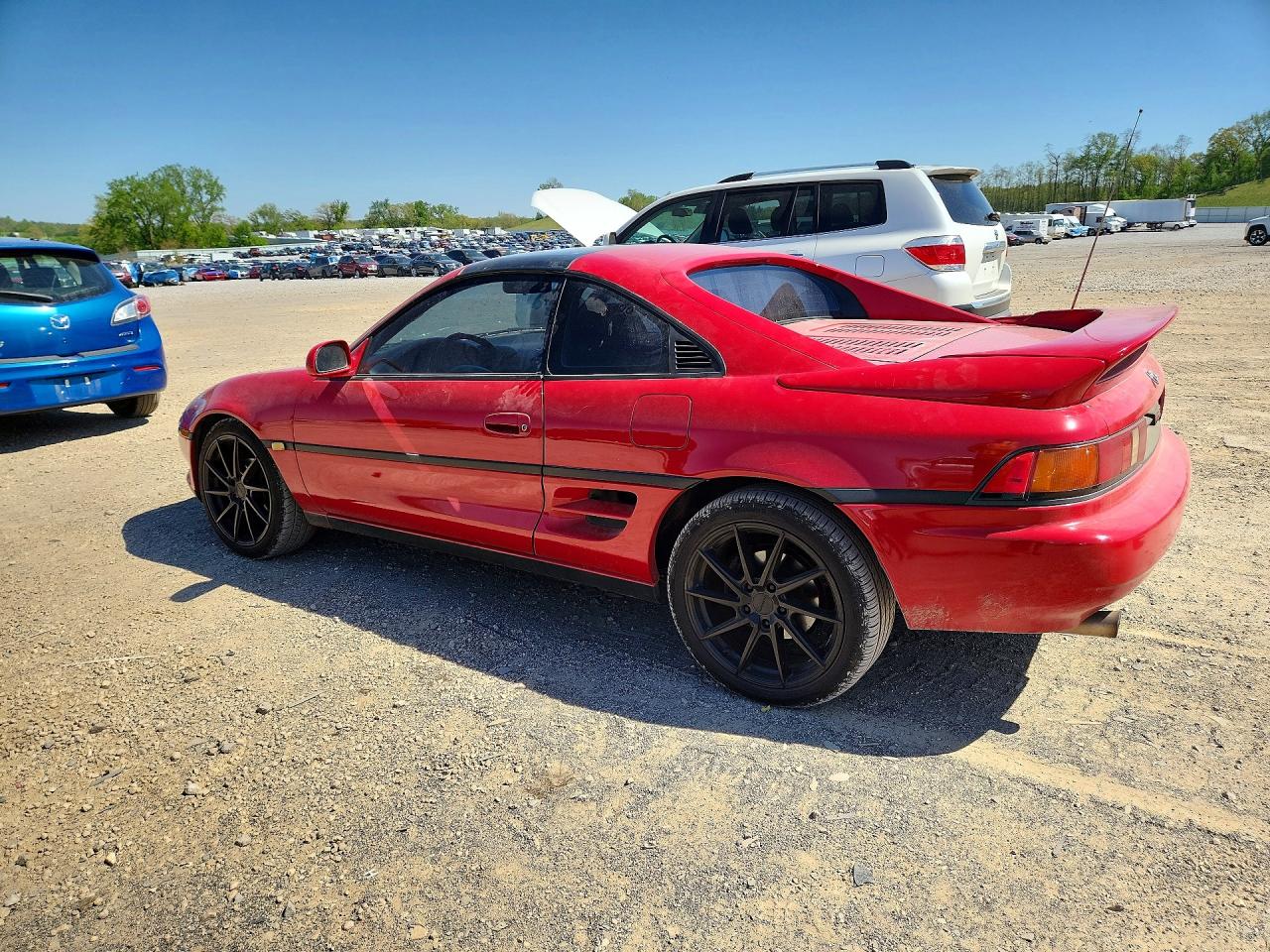 1992 Toyota Mr2 Sport Roof Red vin: JT2SW21N9N0017618