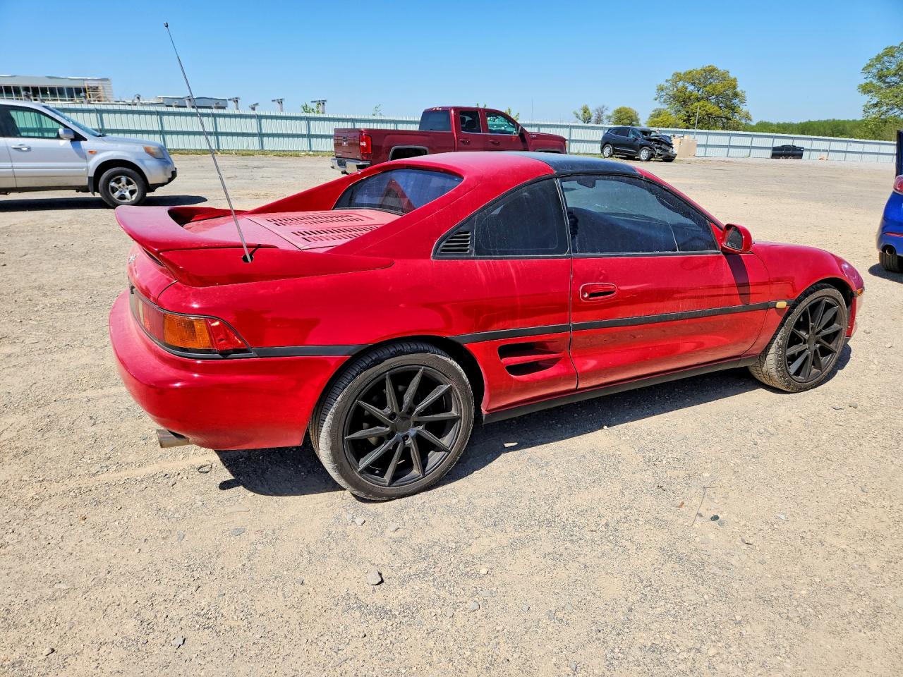1992 Toyota Mr2 Sport Roof Red vin: JT2SW21N9N0017618