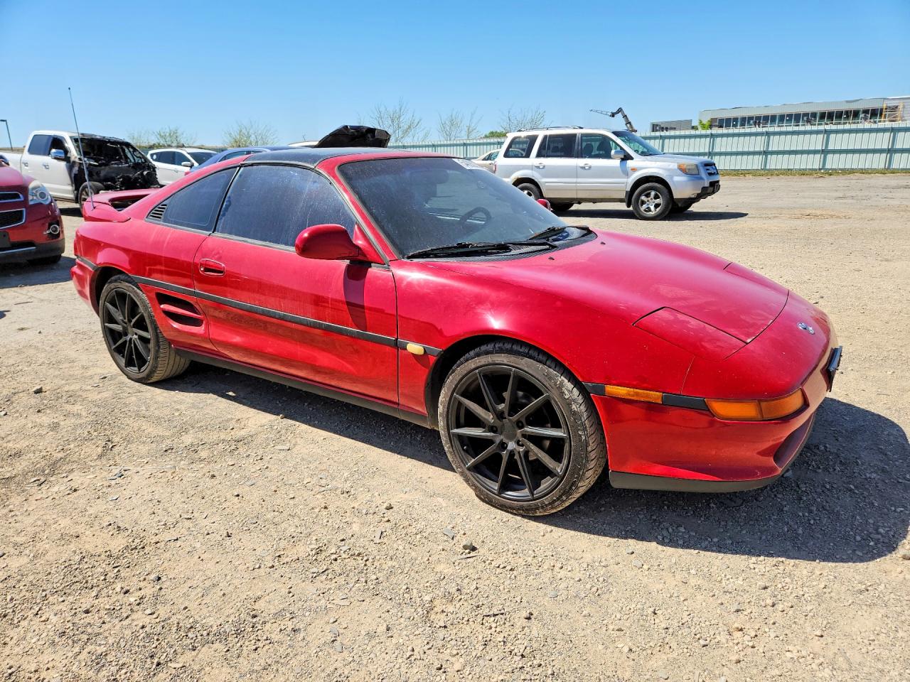 1992 Toyota Mr2 Sport Roof Red vin: JT2SW21N9N0017618