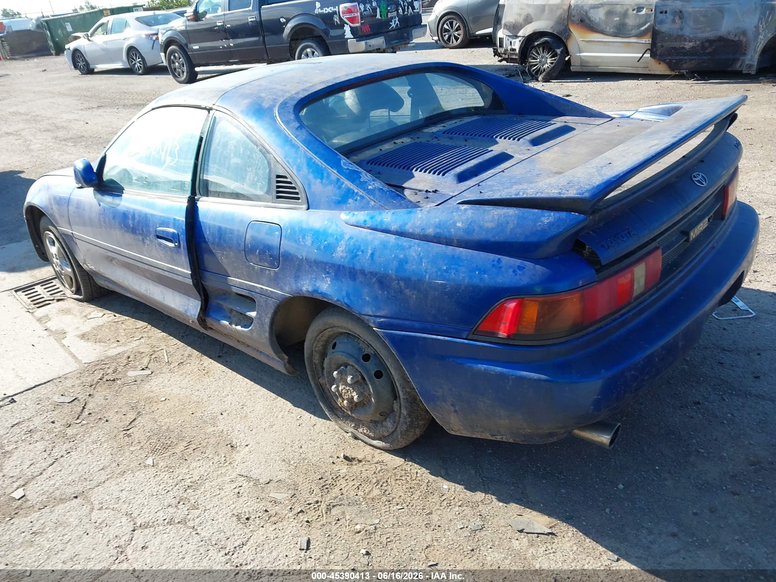 1991 Toyota Mr2 Sport Roof Blue vin: JT2SW22N1M0017450
