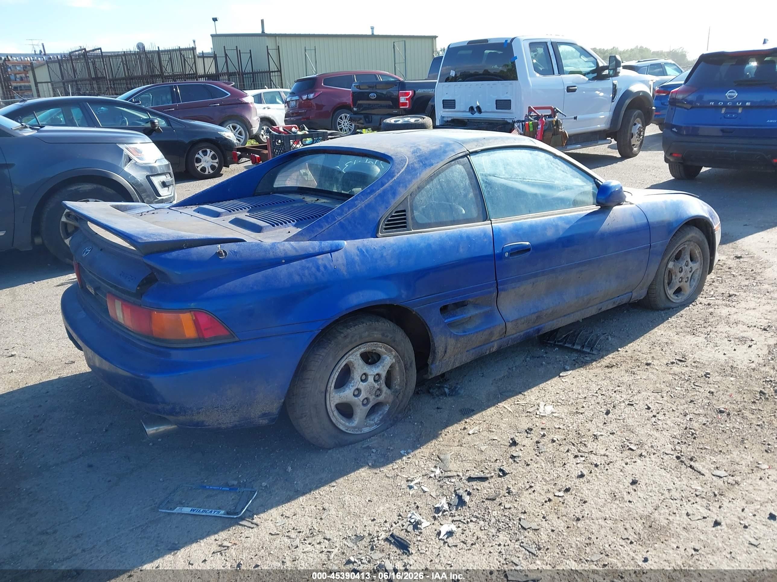 1991 Toyota Mr2 Sport Roof Blue vin: JT2SW22N1M0017450