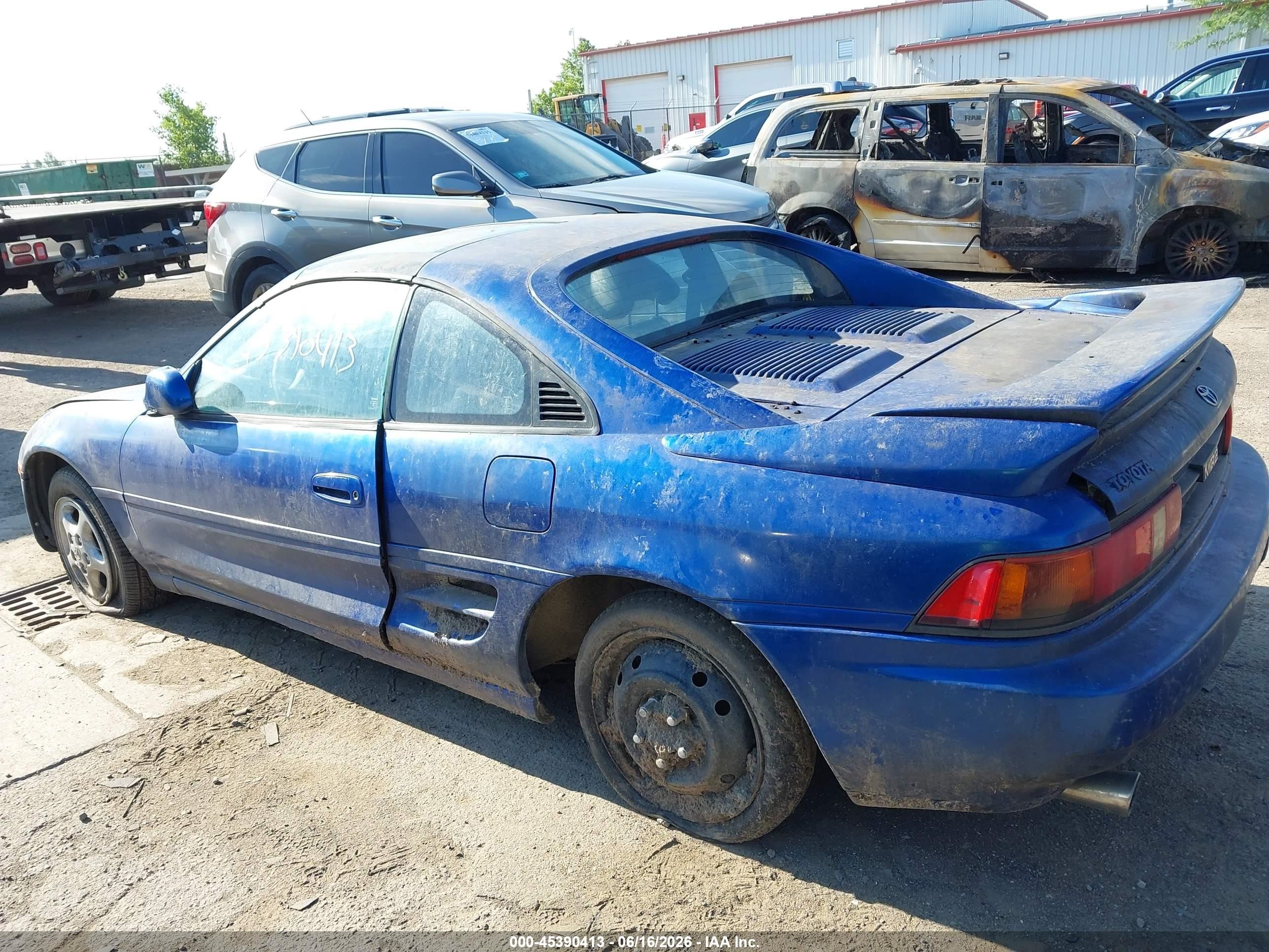 1991 Toyota Mr2 Sport Roof Blue vin: JT2SW22N1M0017450