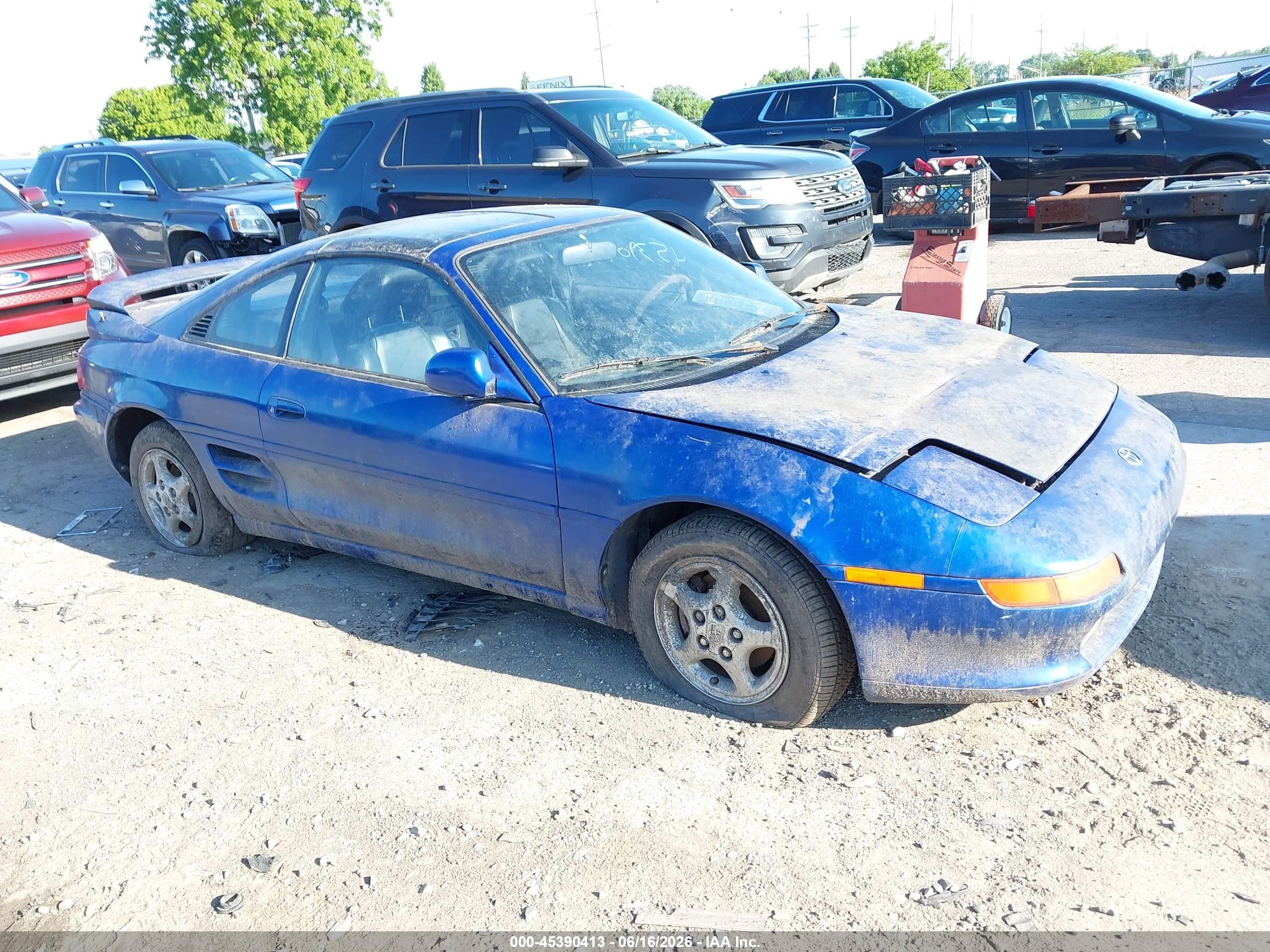 1991 Toyota Mr2 Sport Roof Blue vin: JT2SW22N1M0017450