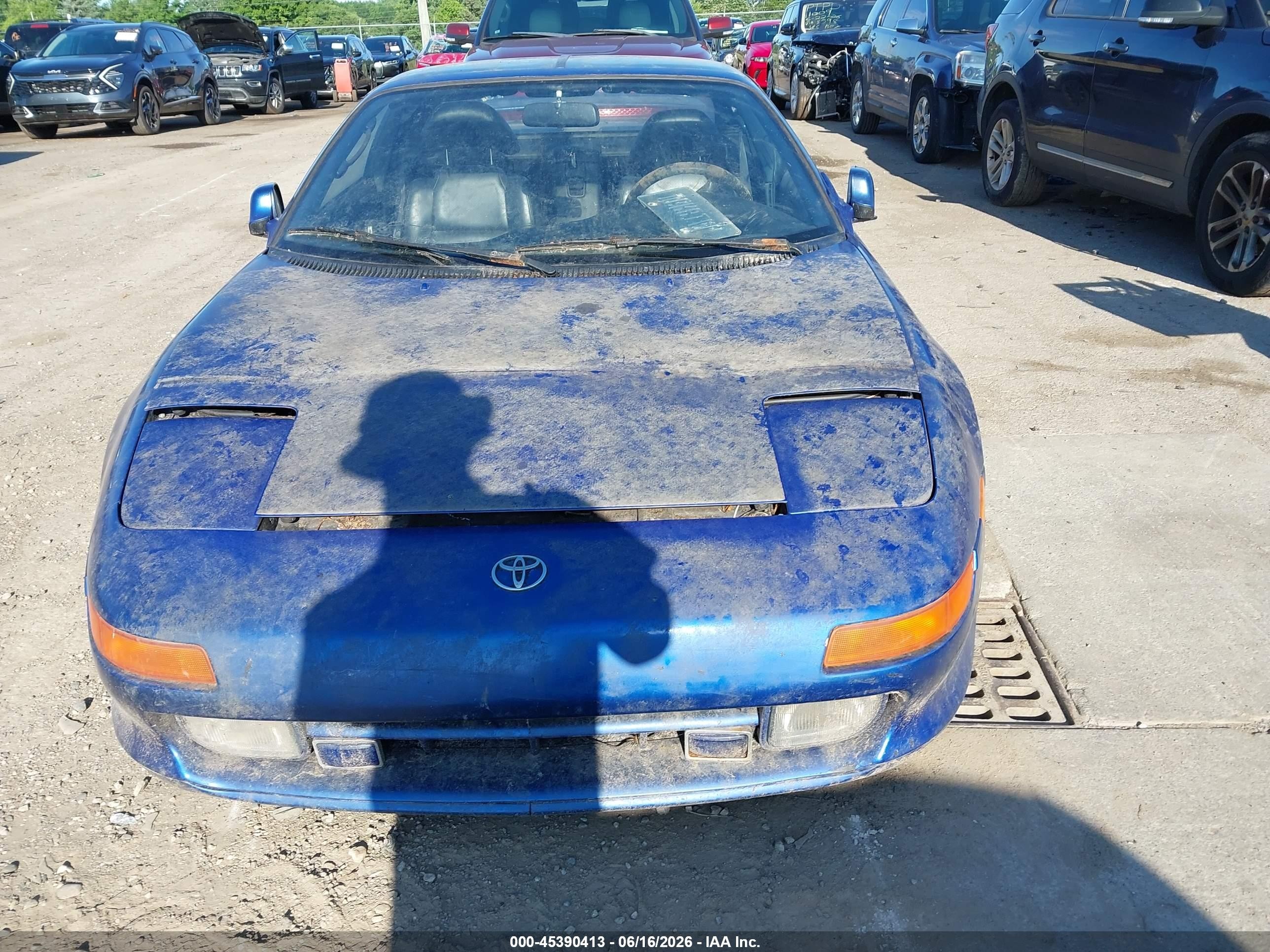 1991 Toyota Mr2 Sport Roof Blue vin: JT2SW22N1M0017450