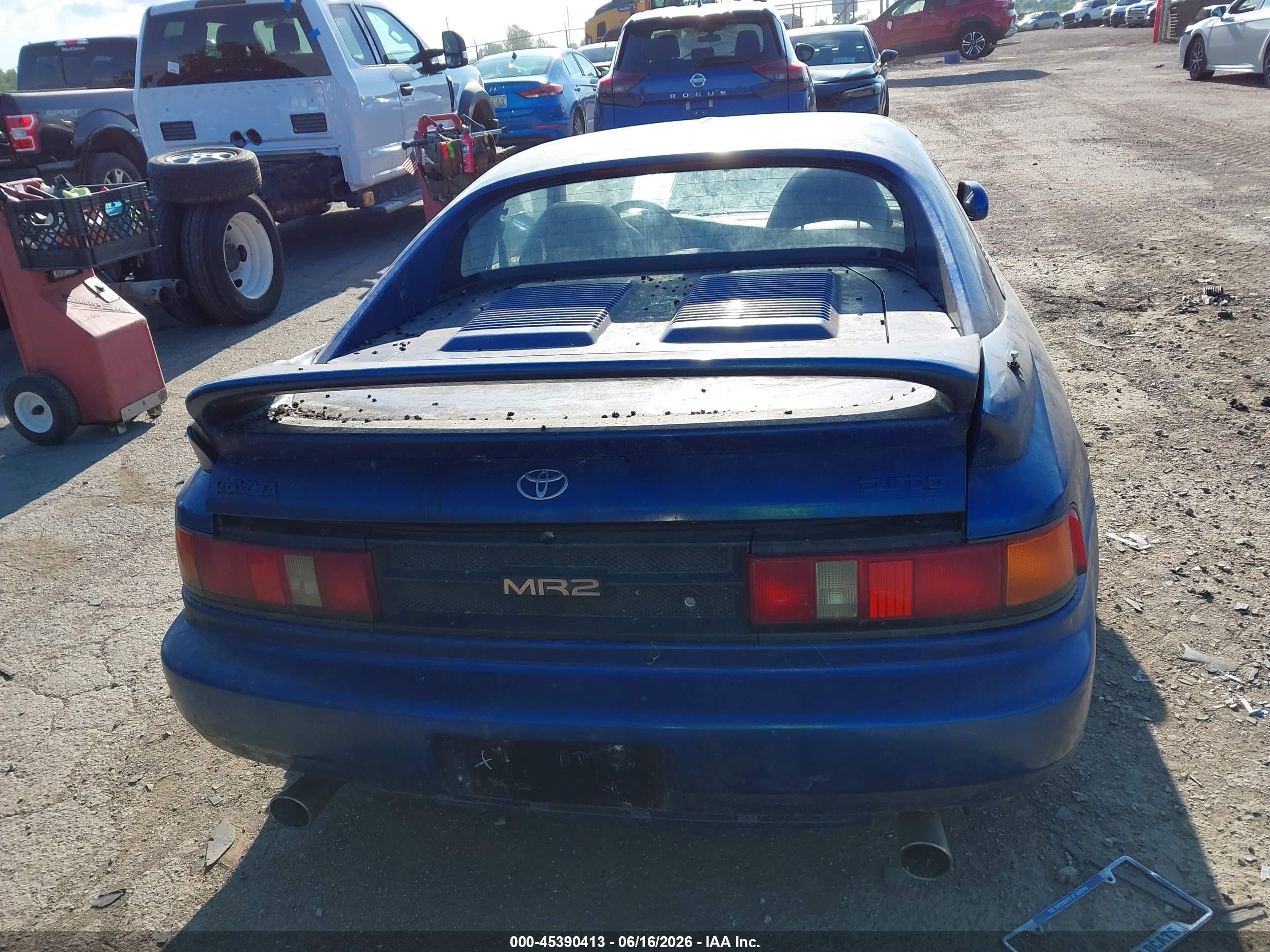 1991 Toyota Mr2 Sport Roof Blue vin: JT2SW22N1M0017450