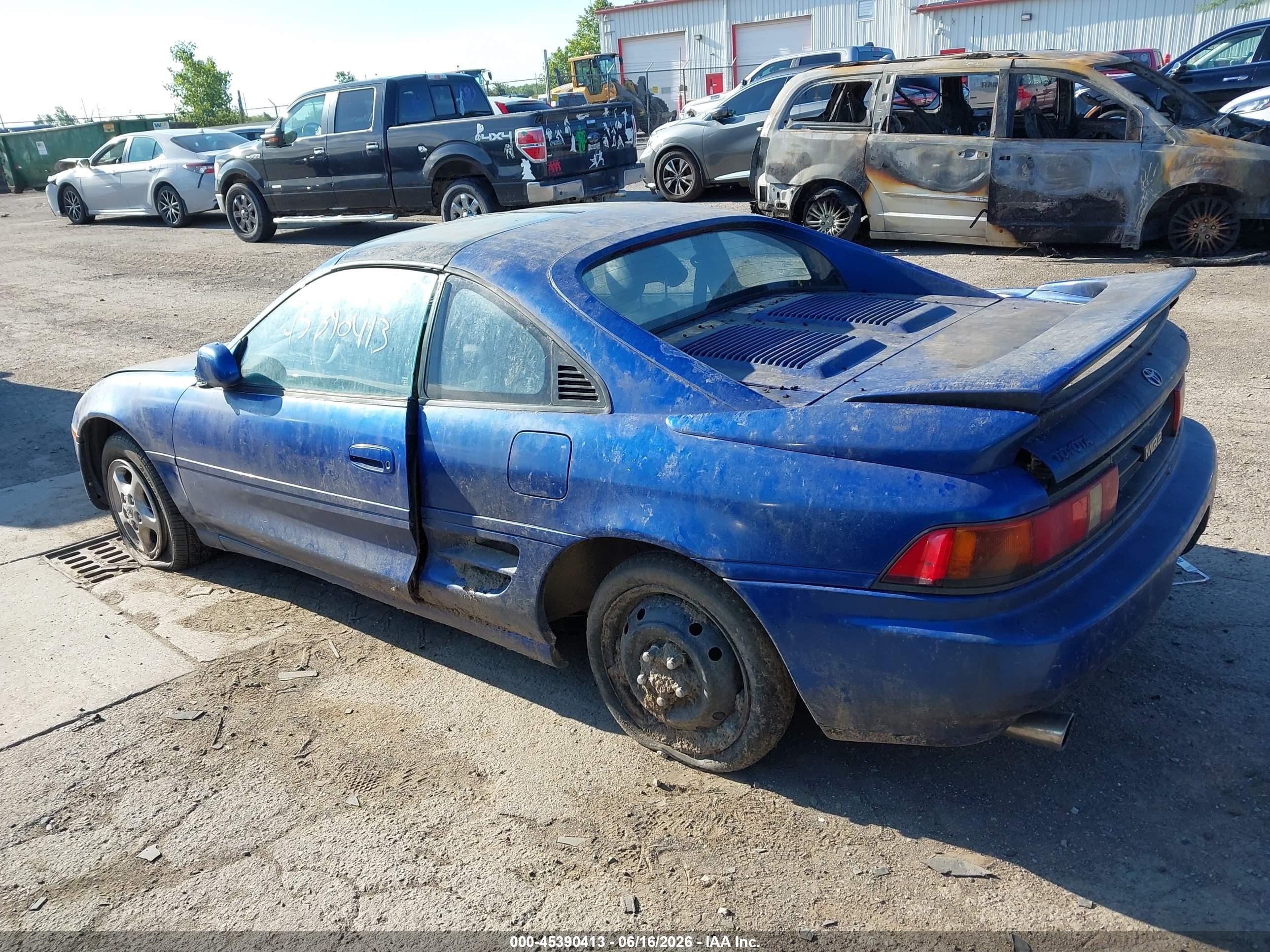 1991 Toyota Mr2 Sport Roof Blue vin: JT2SW22N1M0017450