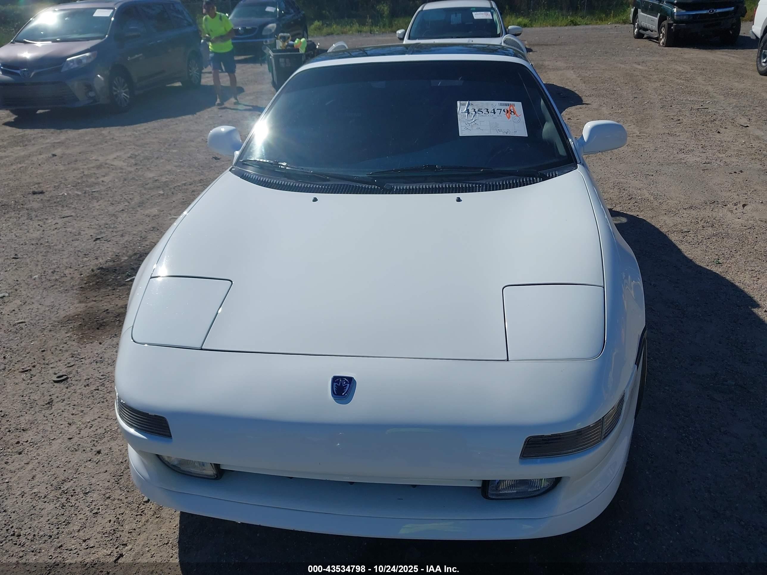 1992 Toyota Mr2 Sport Roof White vin: JT2SW22N1N0055133