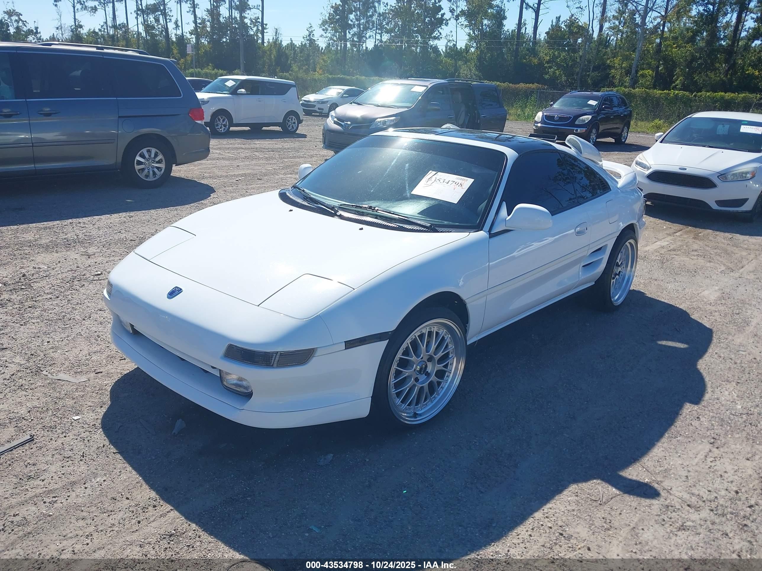 1992 Toyota Mr2 Sport Roof White vin: JT2SW22N1N0055133