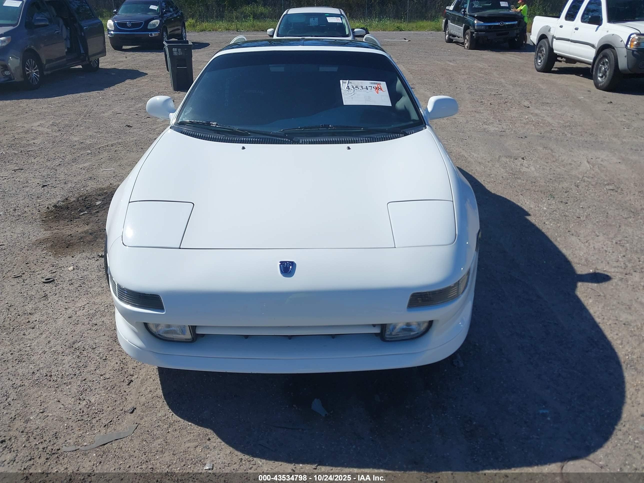 1992 Toyota Mr2 Sport Roof White vin: JT2SW22N1N0055133