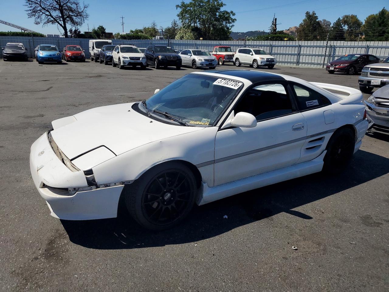 1993 Toyota Mr2 Sport Roof White vin: JT2SW22N7P0079620