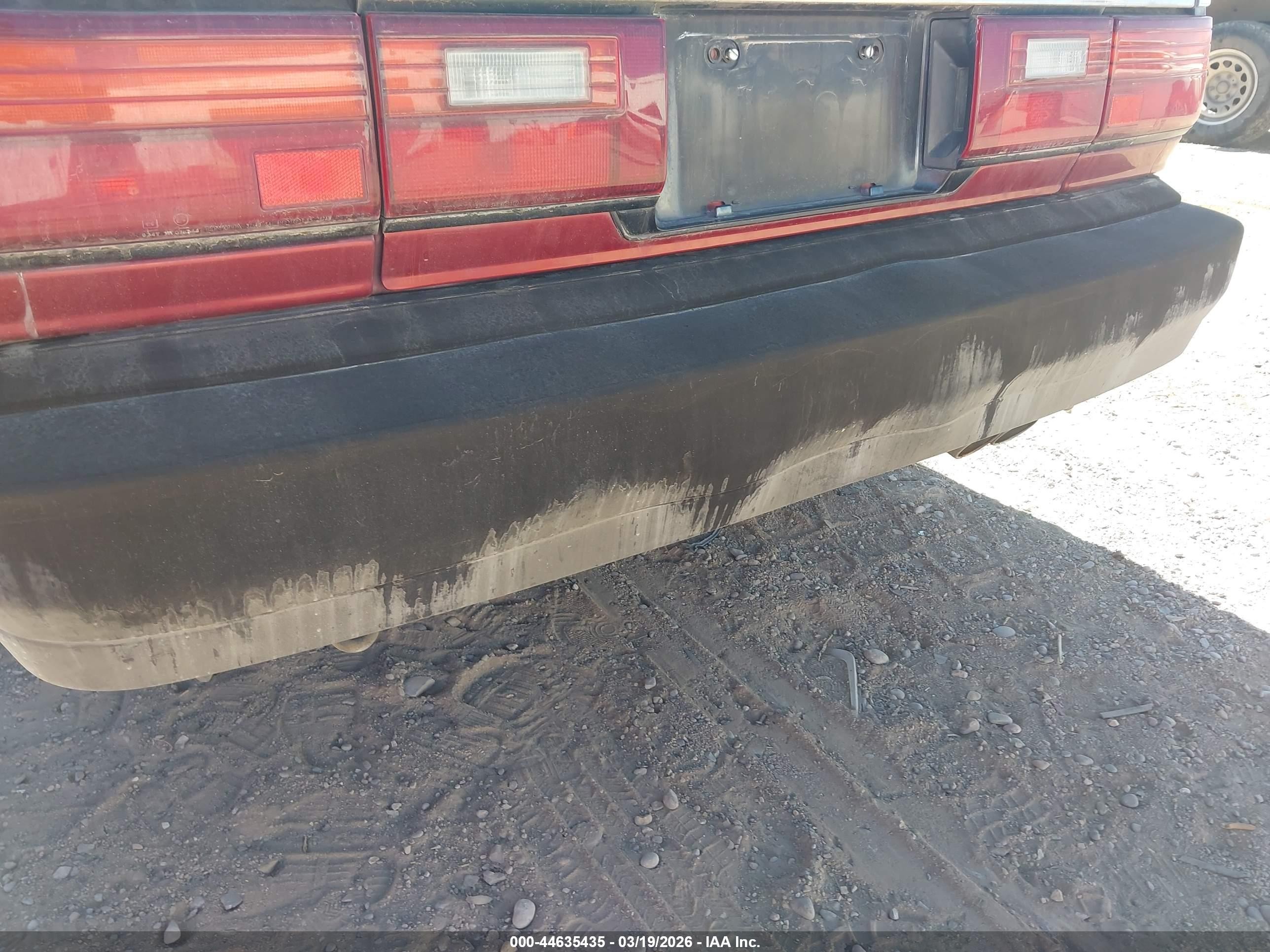 1989 Toyota Camry Dlx Красный vin: JT2VV21E3K0065126