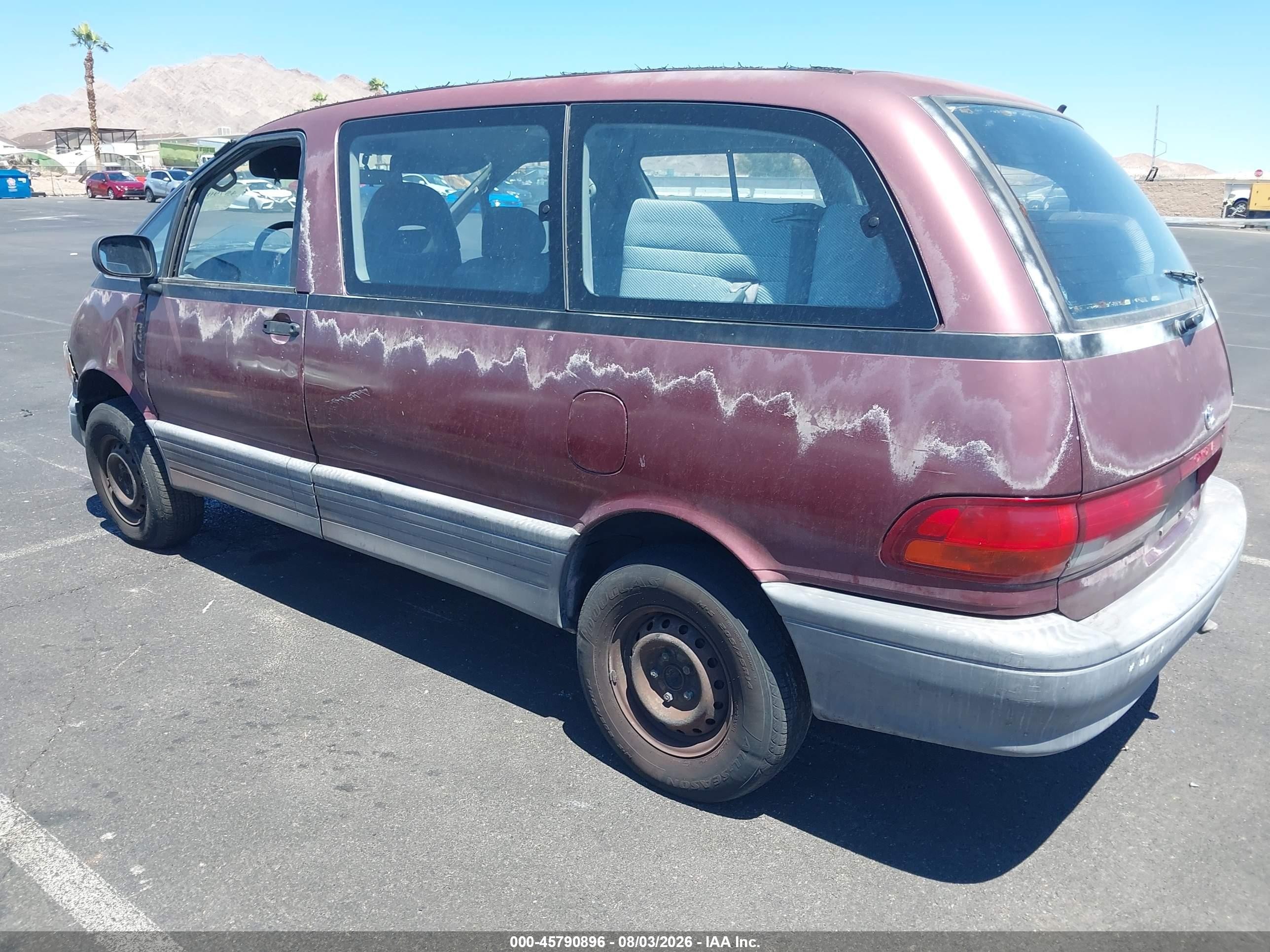 1993 Toyota Previa Dx Бордовый vin: JT3AC11R2P1115755