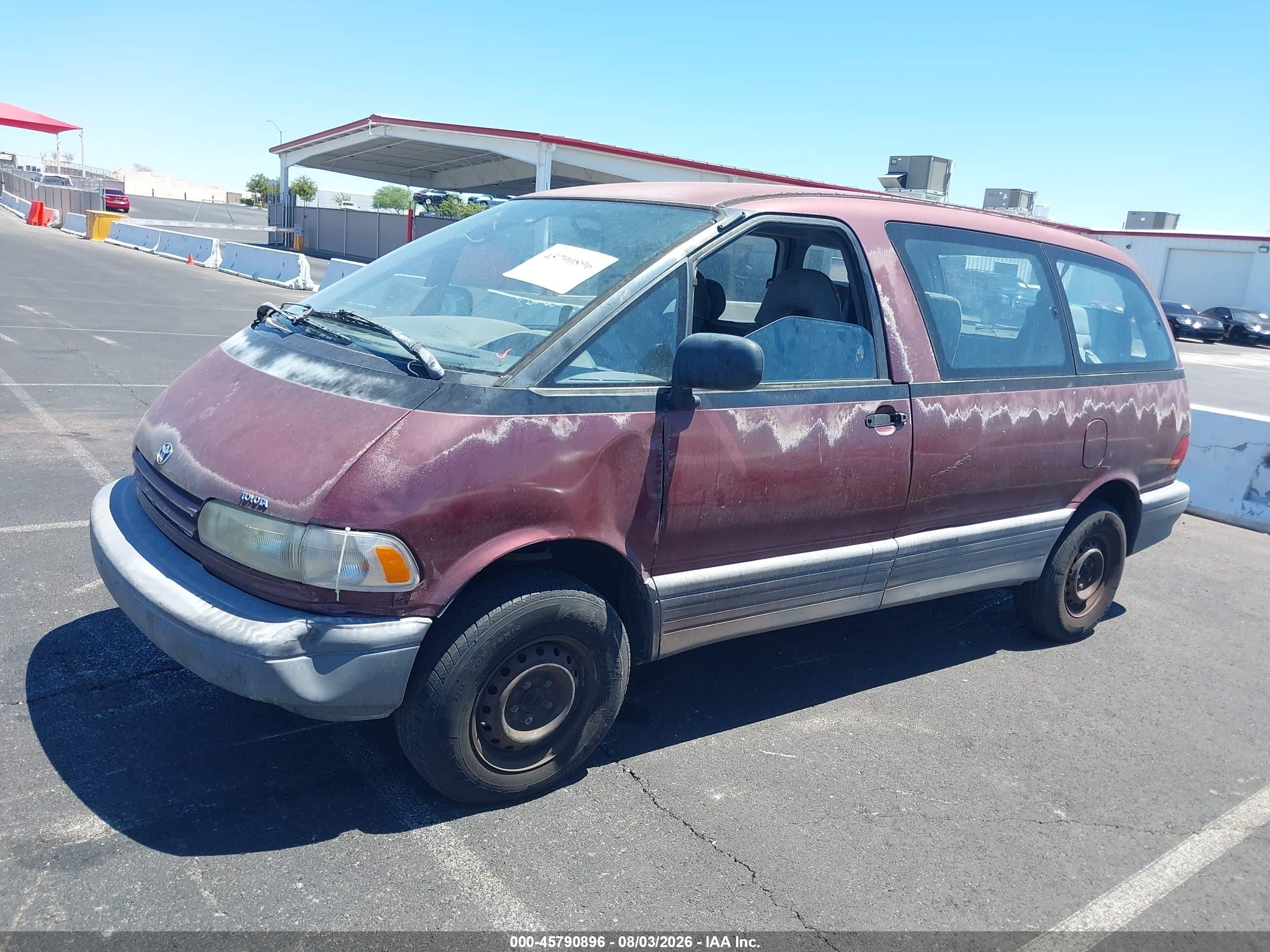 1993 Toyota Previa Dx Бордовый vin: JT3AC11R2P1115755