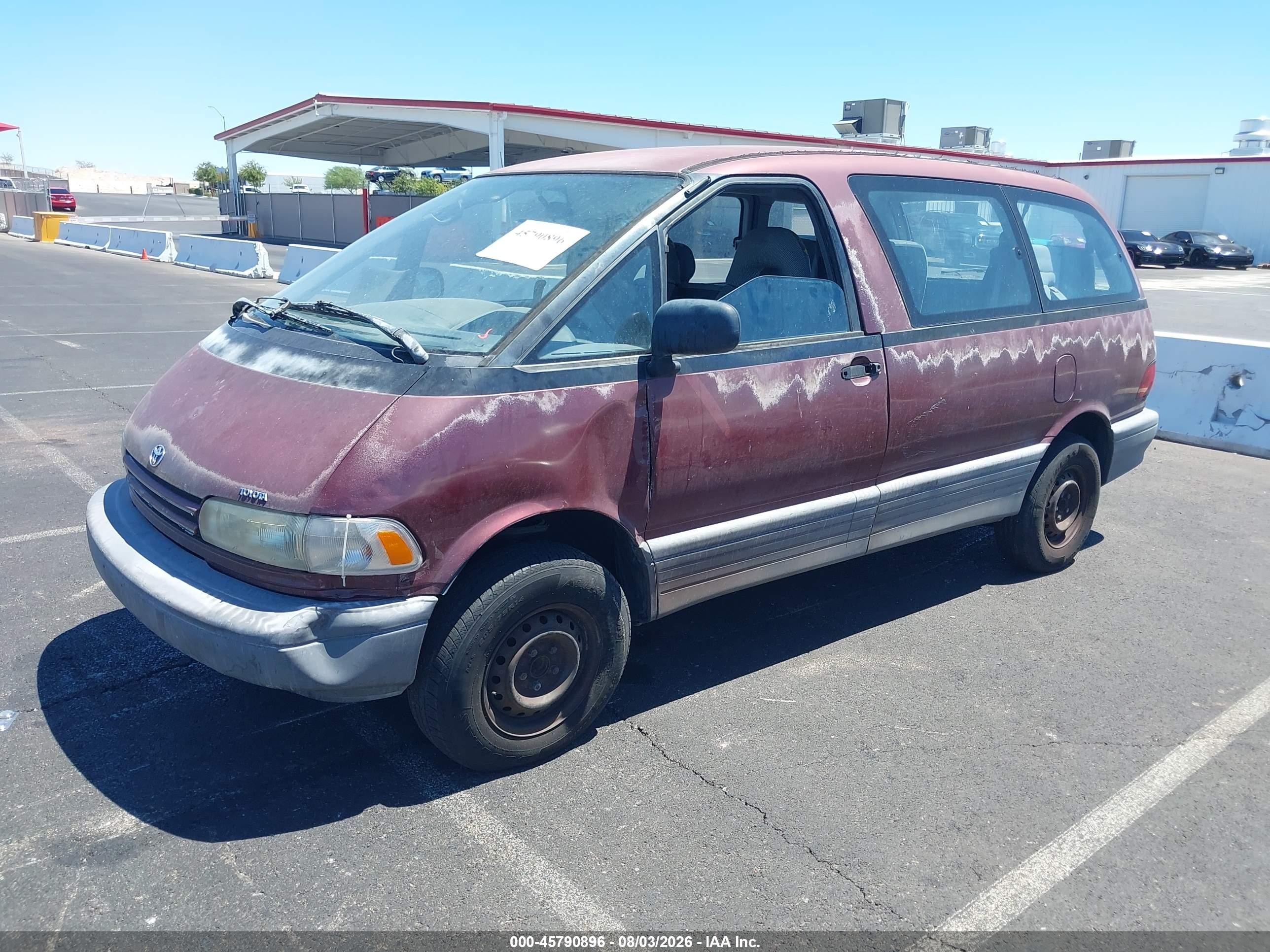 1993 Toyota Previa Dx Бордовый vin: JT3AC11R2P1115755