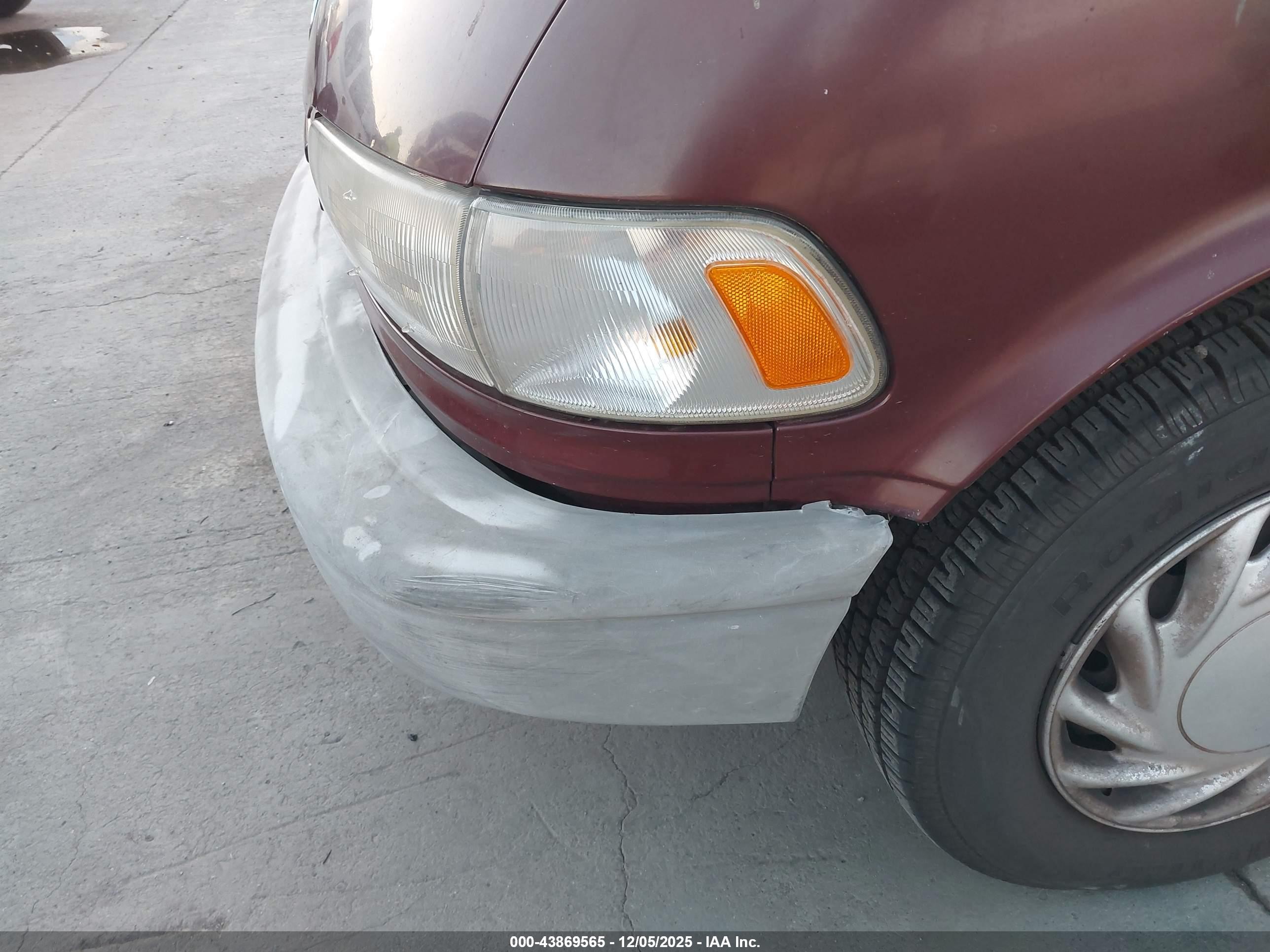 1993 Toyota Previa Dx Burgundy vin: JT3AC11R4P1114994
