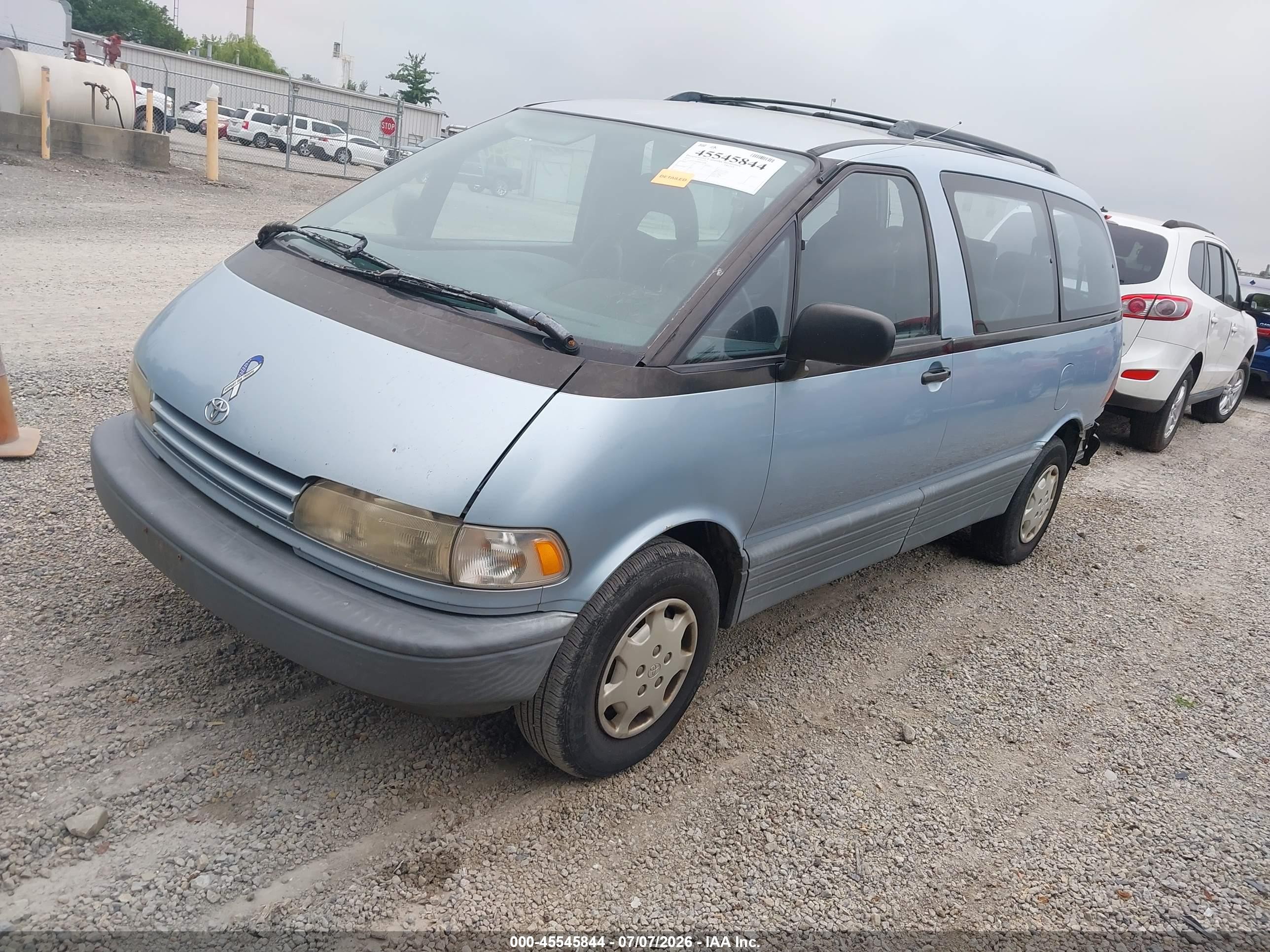 1991 Toyota Previa Dlx Синий vin: JT3AC11R7M0033408