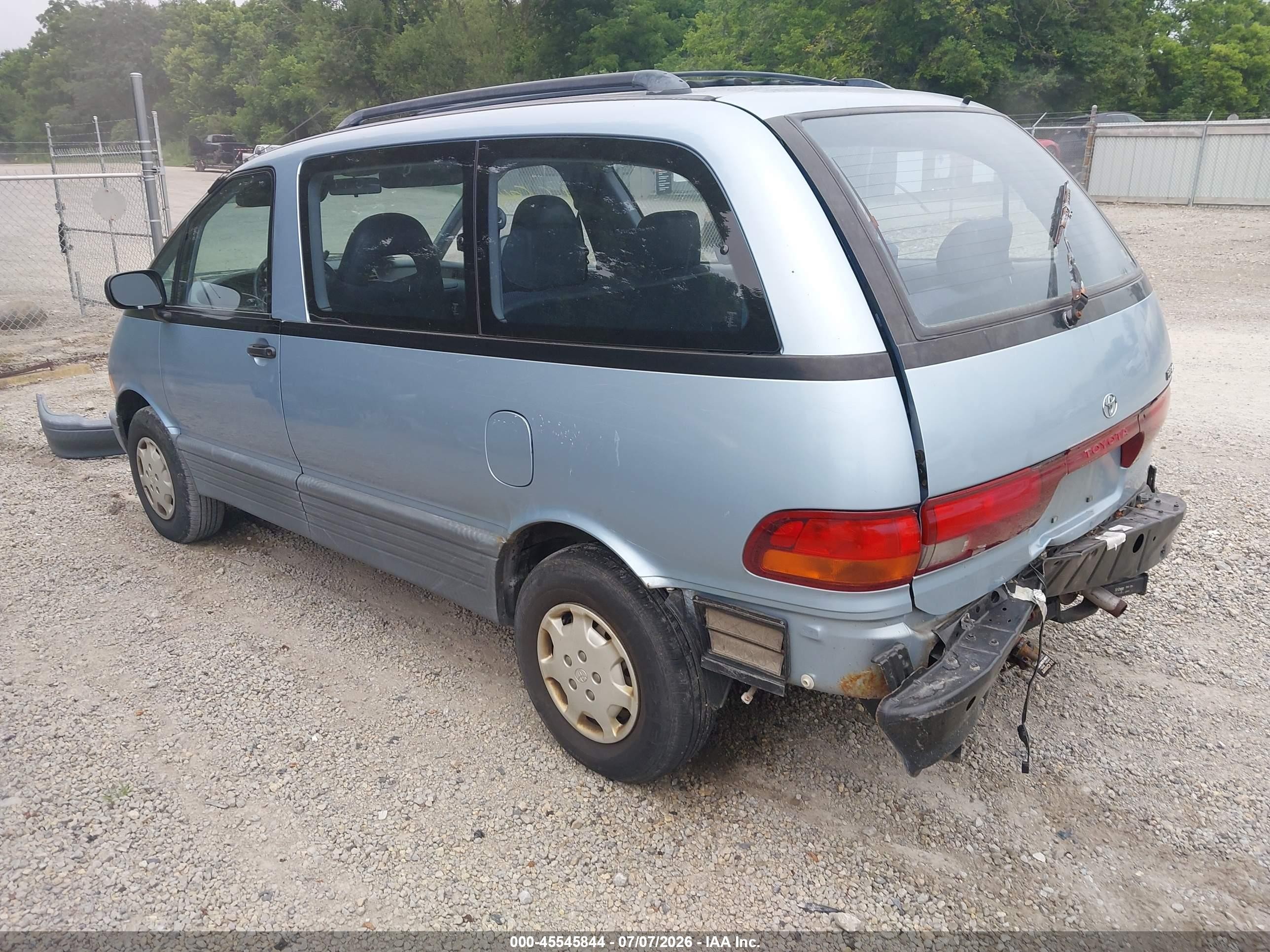 1991 Toyota Previa Dlx Синий vin: JT3AC11R7M0033408