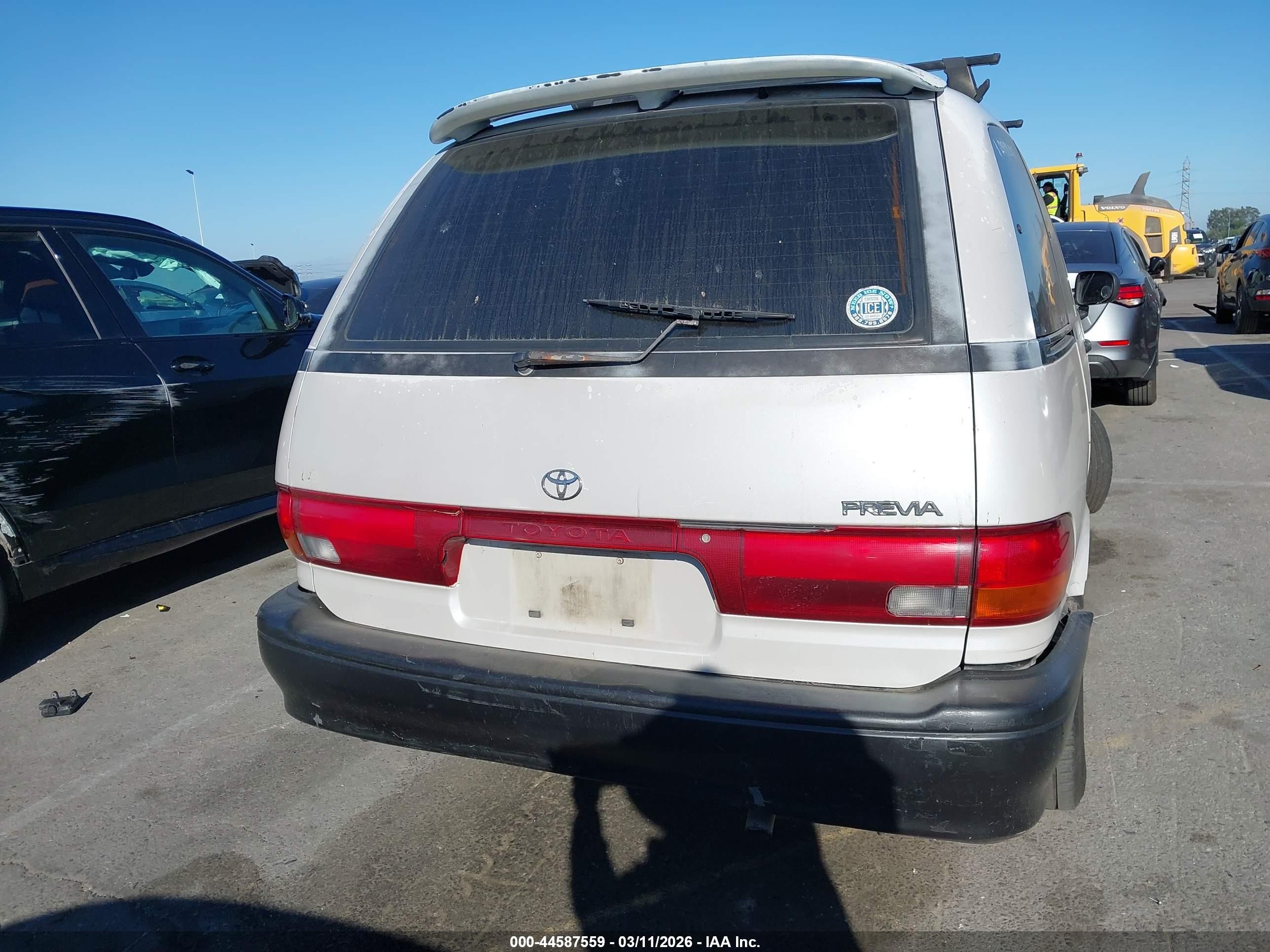 1991 Toyota Previa Le Silver vin: JT3AC12R4M0029895