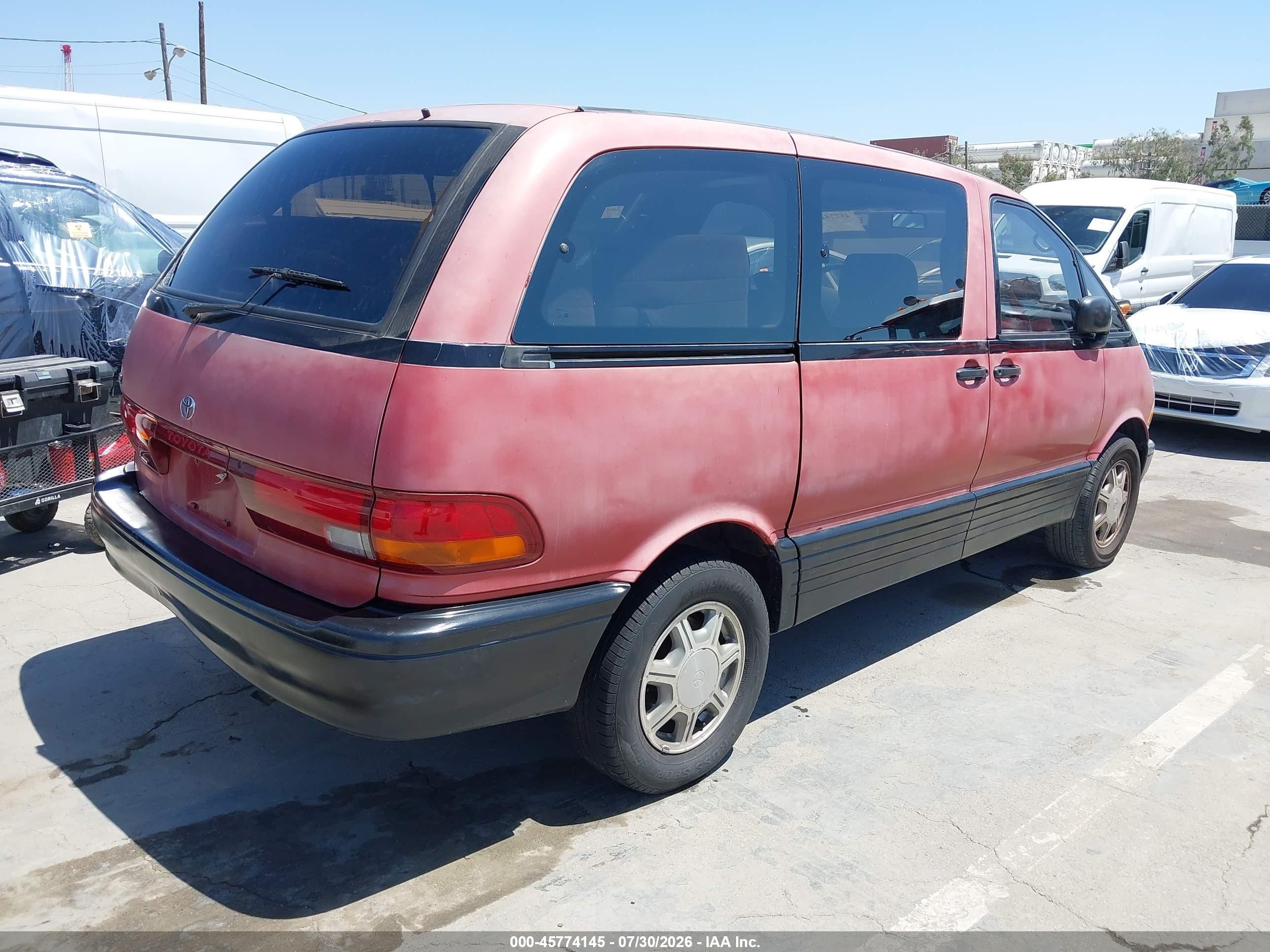 1994 Toyota Previa Le Red vin: JT3AC12R4R1134468