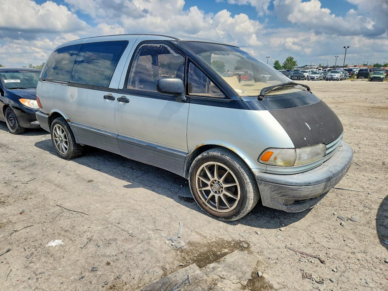 1993 Toyota Previa Le Синий vin: JT3AC12R9P1083479