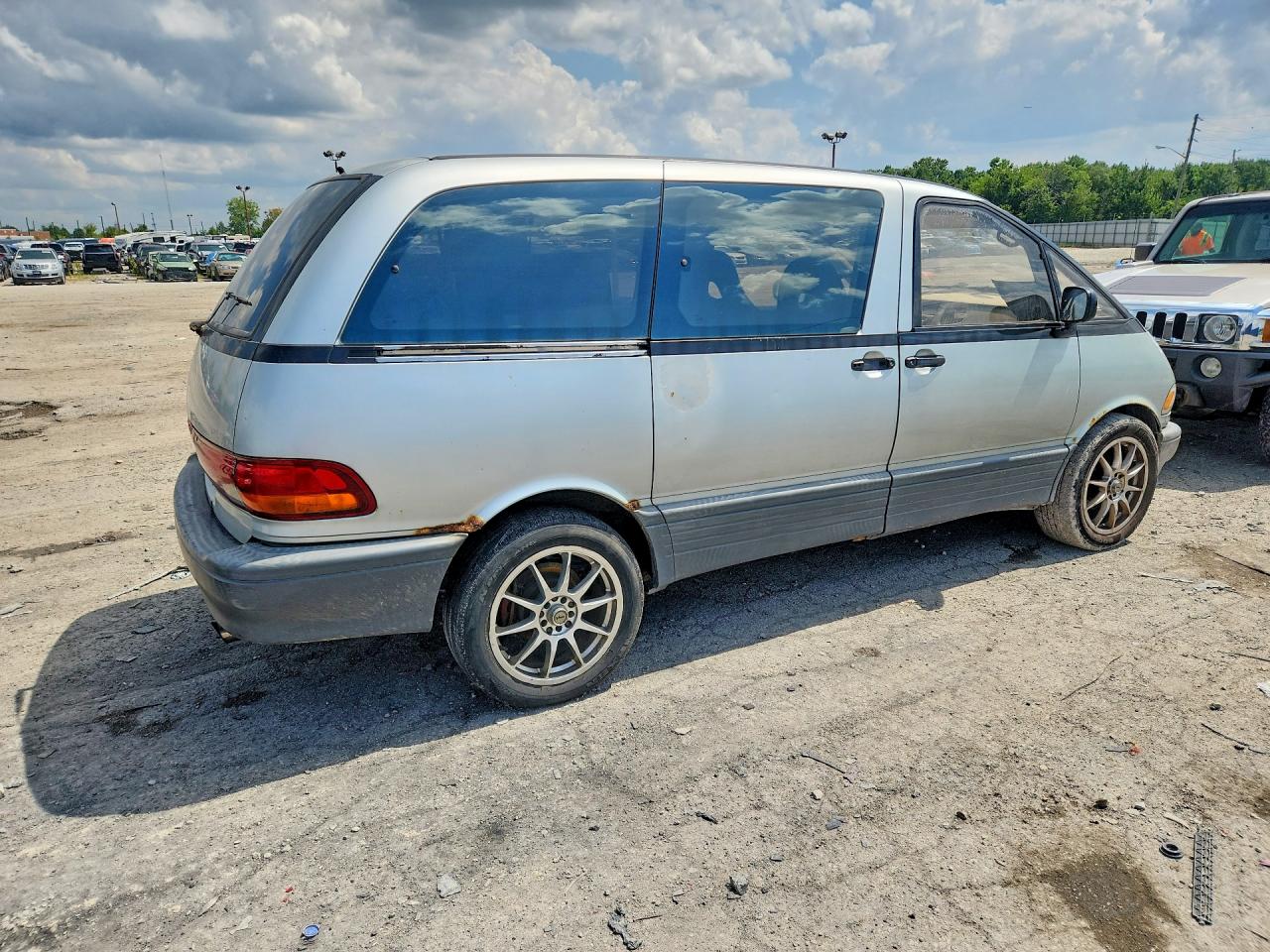 1993 Toyota Previa Le Синий vin: JT3AC12R9P1083479