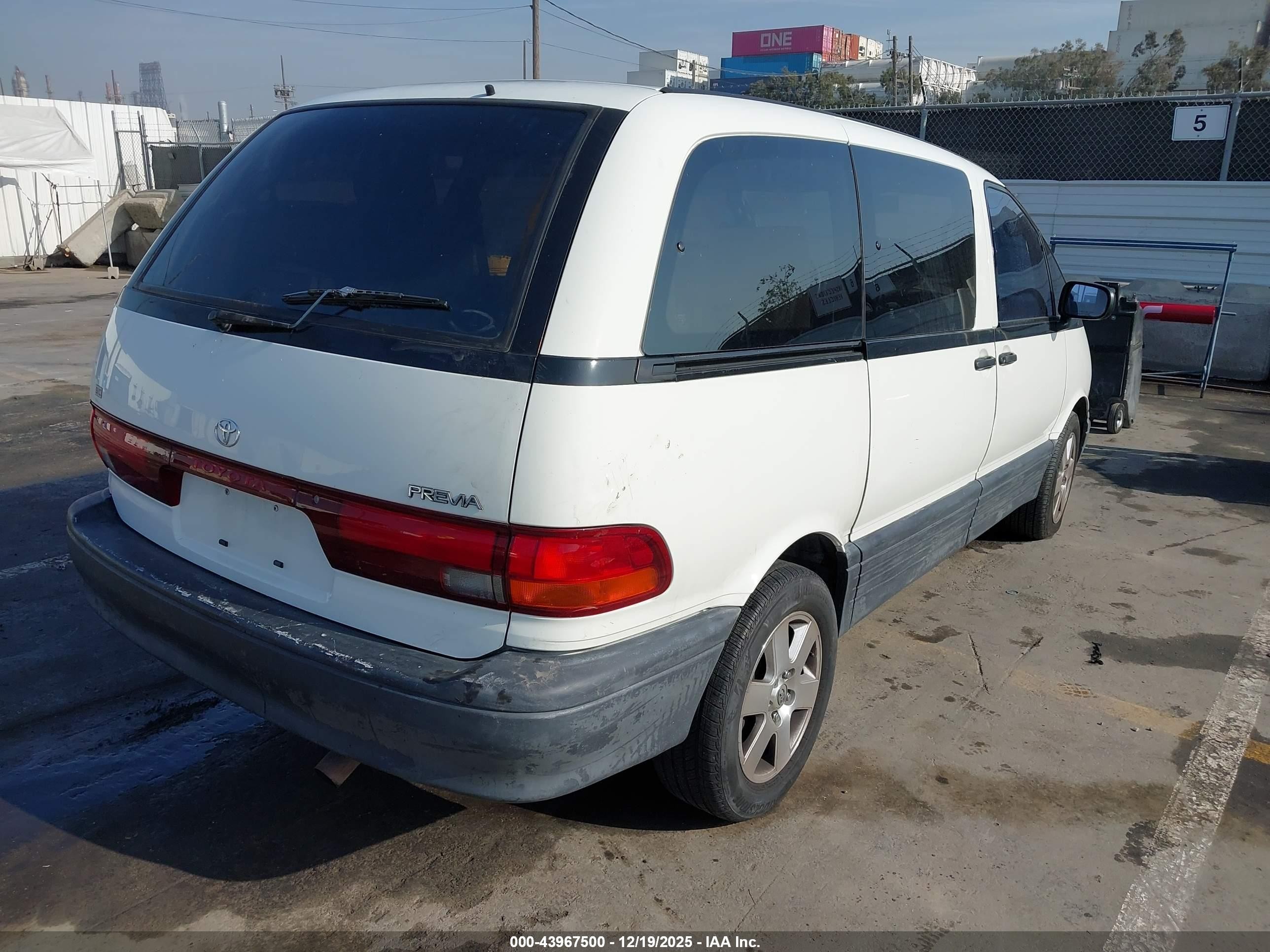 1995 Toyota Previa Dx White vin: JT3AC13R0S1178973