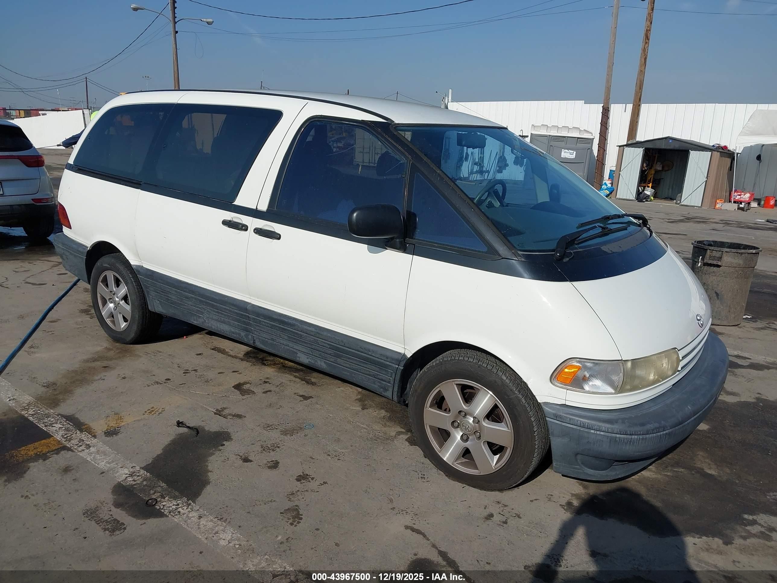 1995 Toyota Previa Dx White vin: JT3AC13R0S1178973