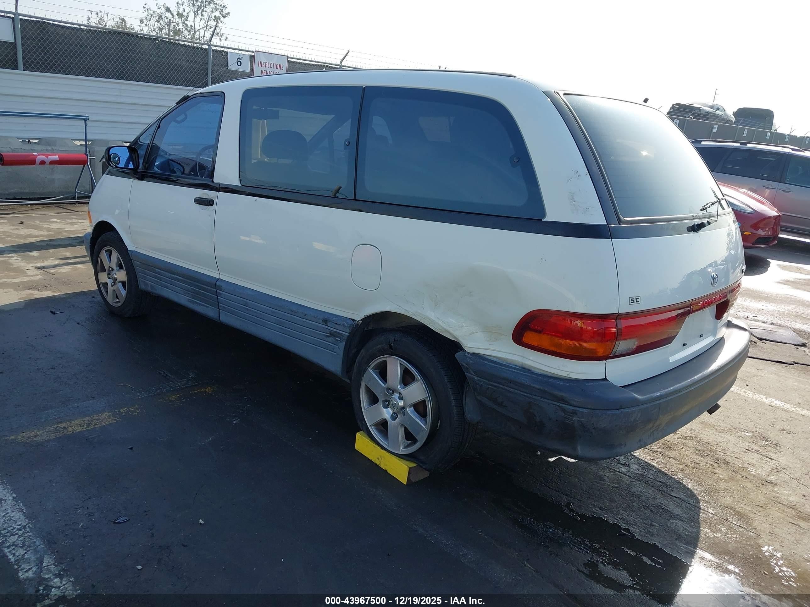 1995 Toyota Previa Dx White vin: JT3AC13R0S1178973