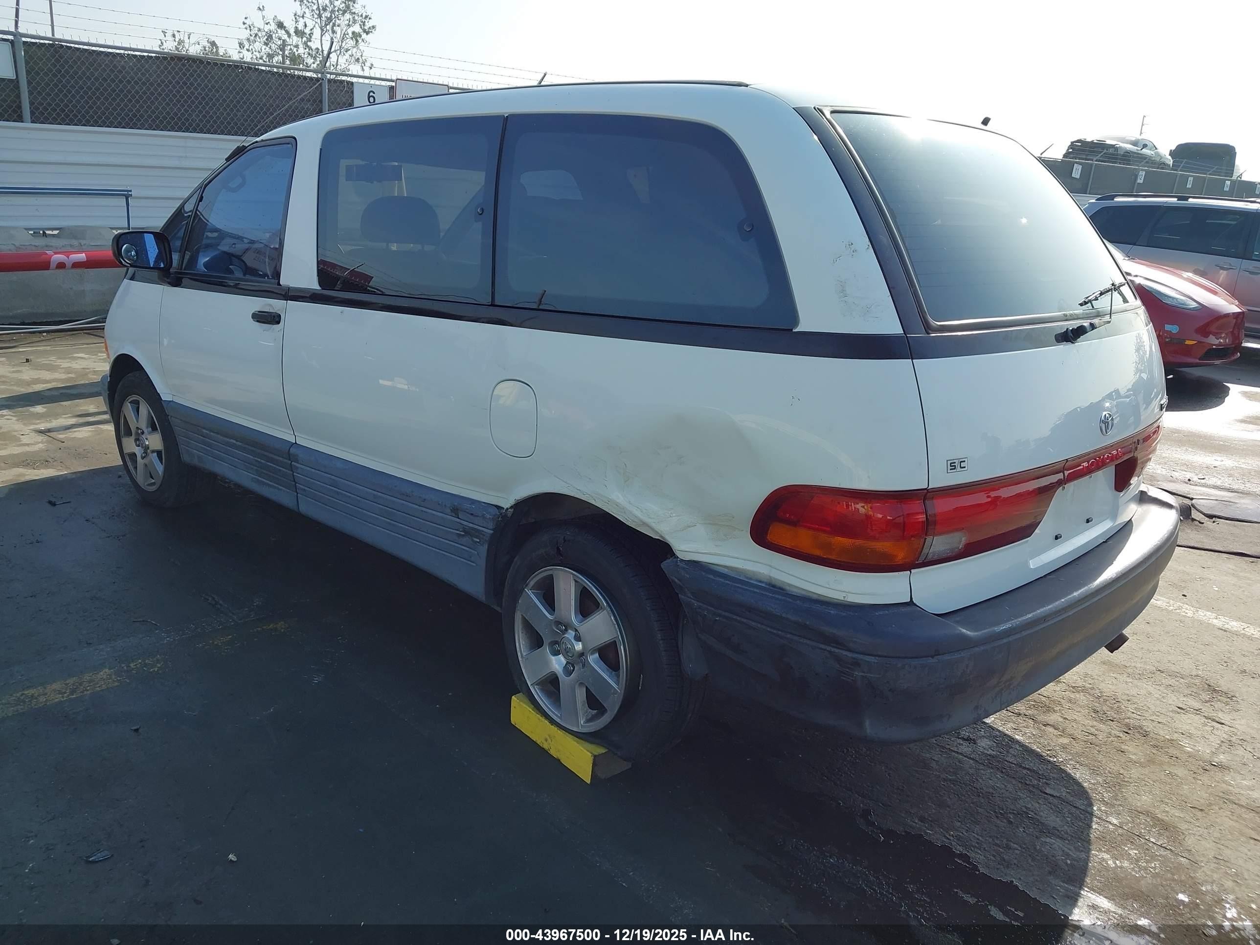 1995 Toyota Previa Dx White vin: JT3AC13R0S1178973