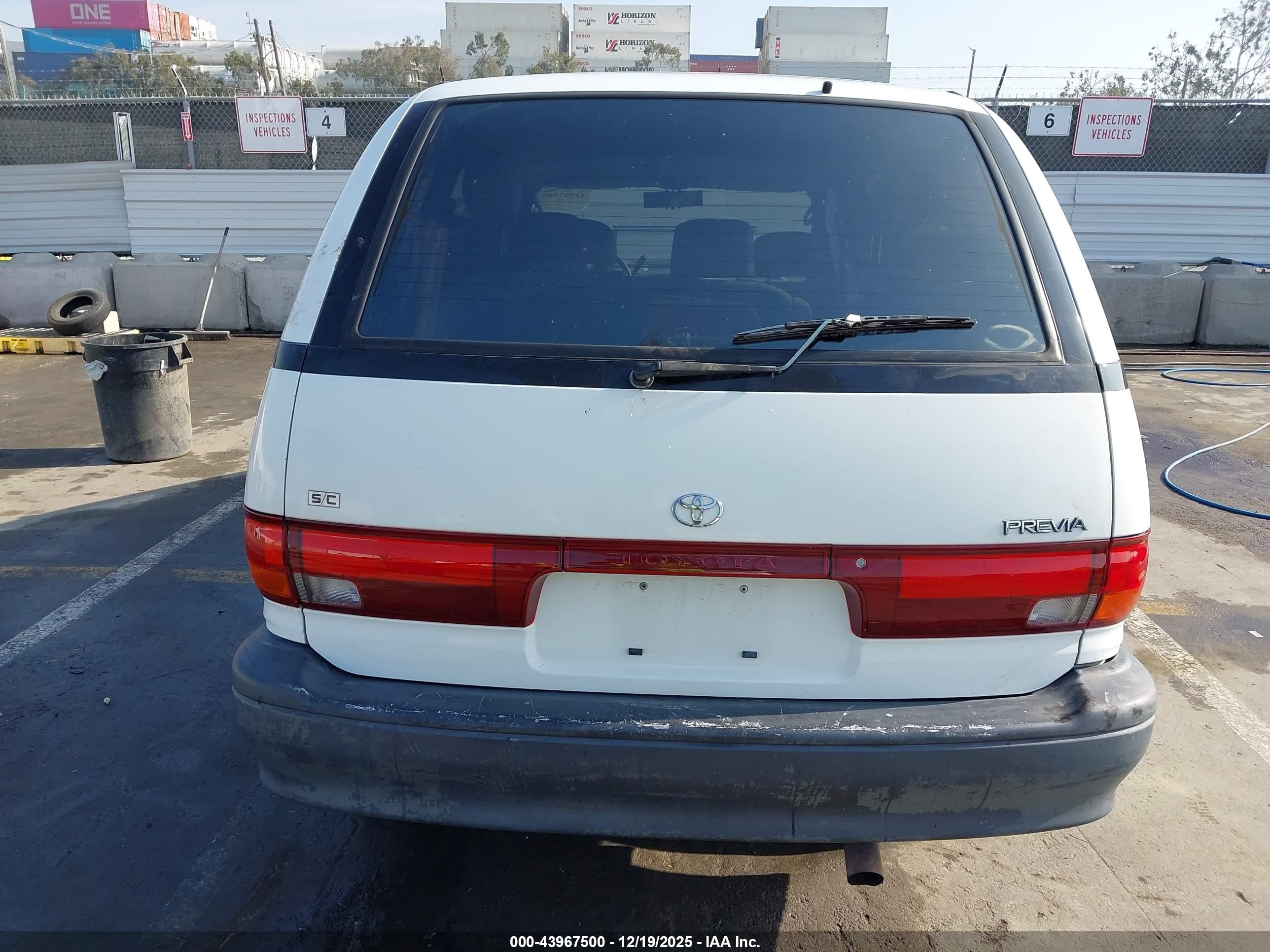 1995 Toyota Previa Dx White vin: JT3AC13R0S1178973