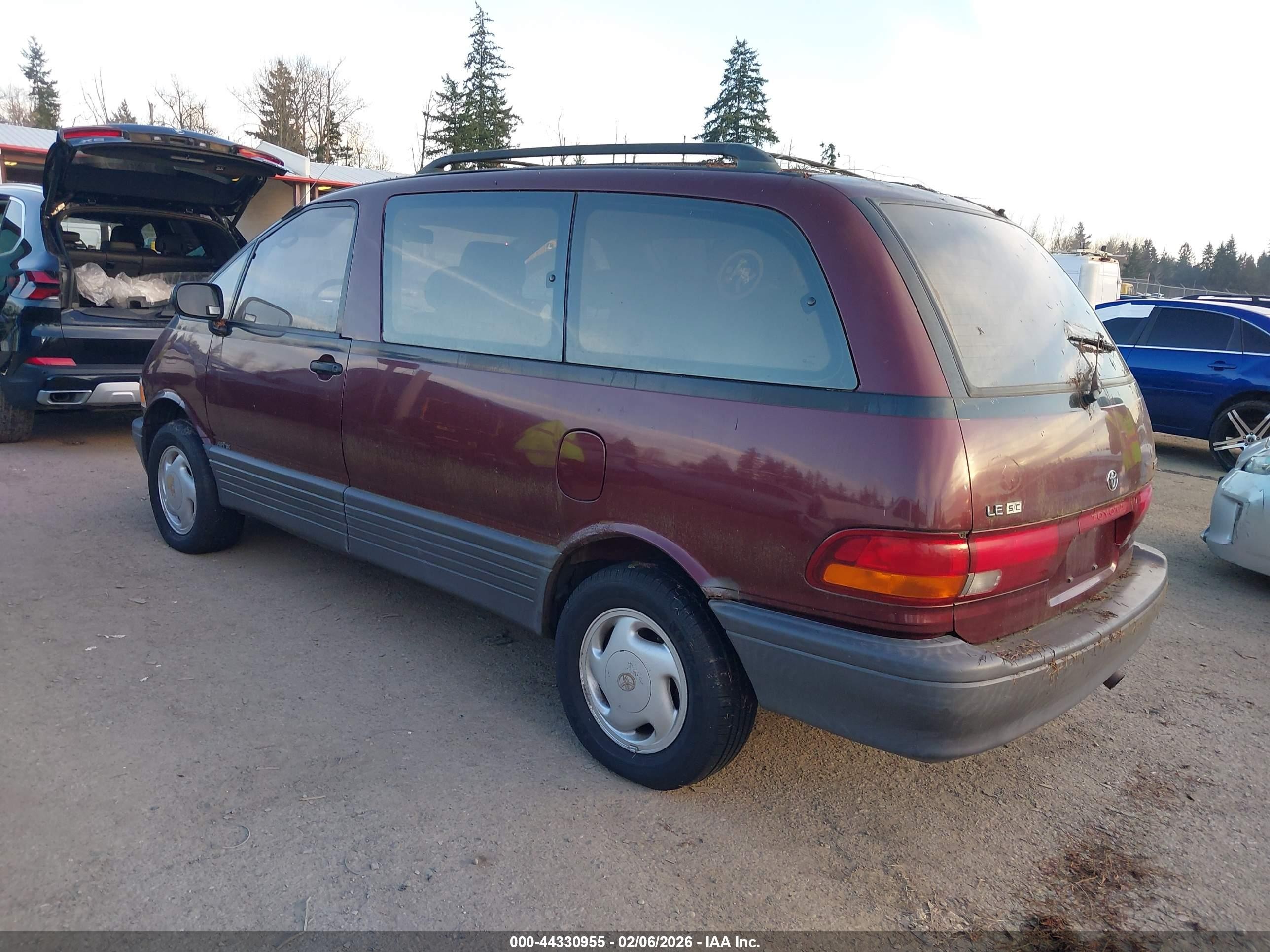 1995 Toyota Previa Le Purple vin: JT3AC24S0S1045203