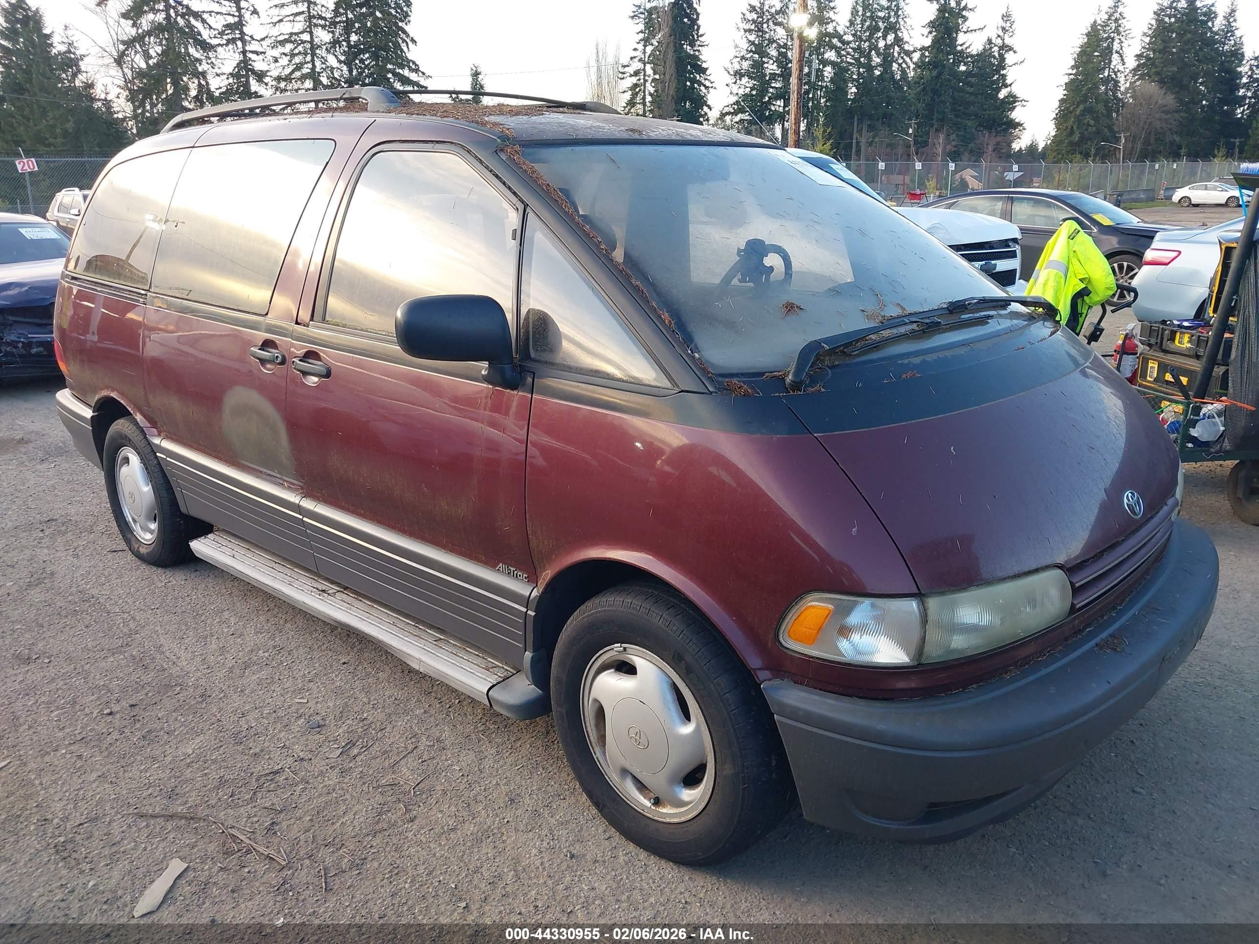 1995 Toyota Previa Le Purple vin: JT3AC24S0S1045203