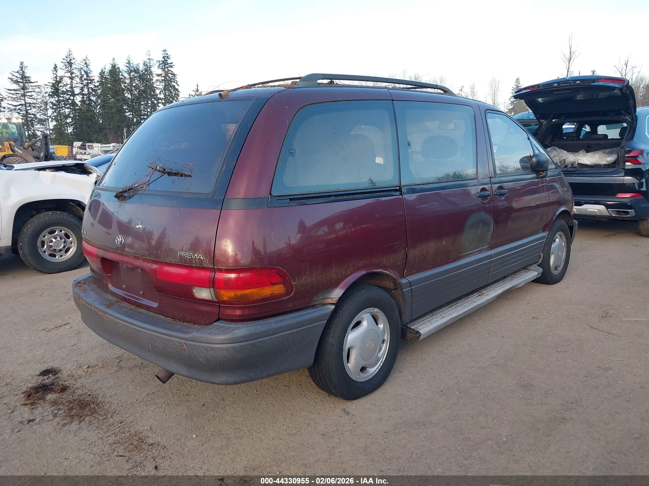 1995 Toyota Previa Le Purple vin: JT3AC24S0S1045203