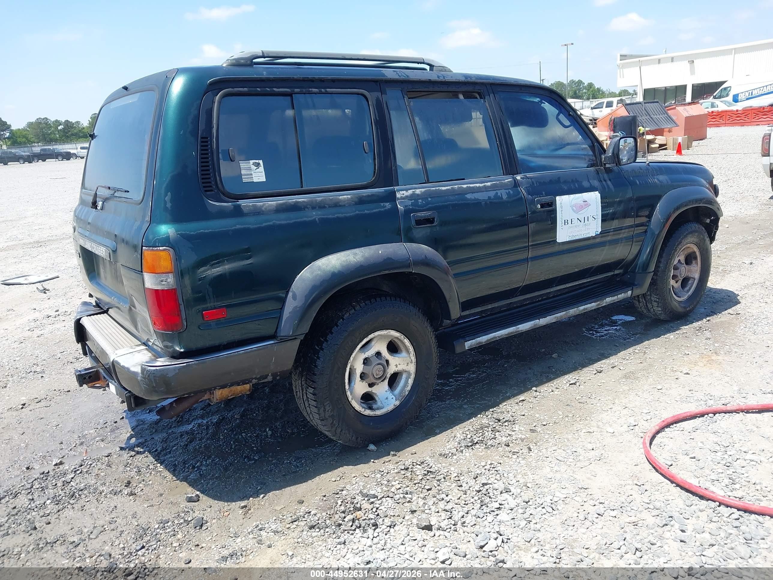 1993 Toyota Land Cruiser Dj81 Зеленый vin: JT3DJ81W1P0024371