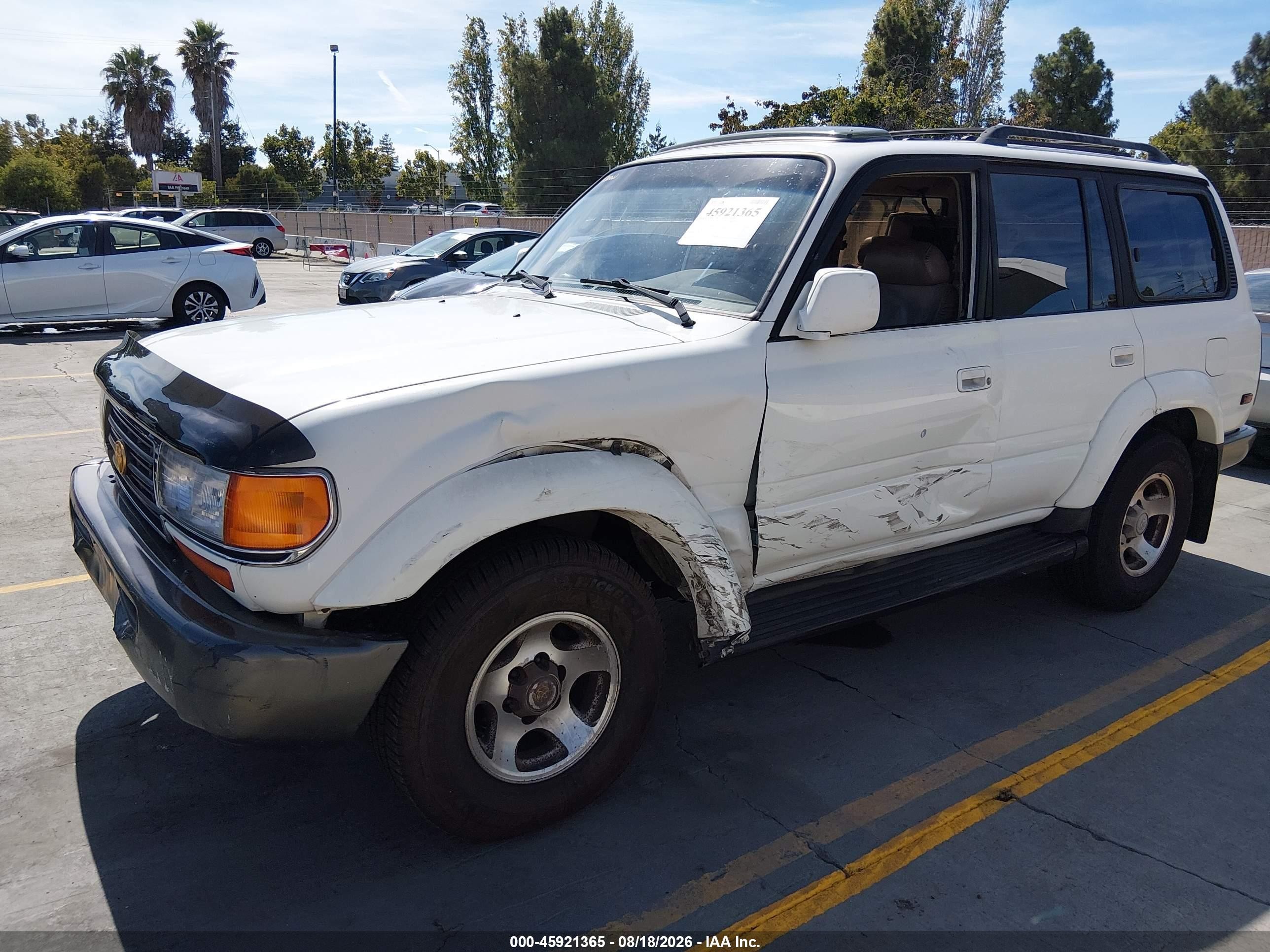 1995 Toyota Land Cruiser Dj81 White vin: JT3DJ81W2S0113021