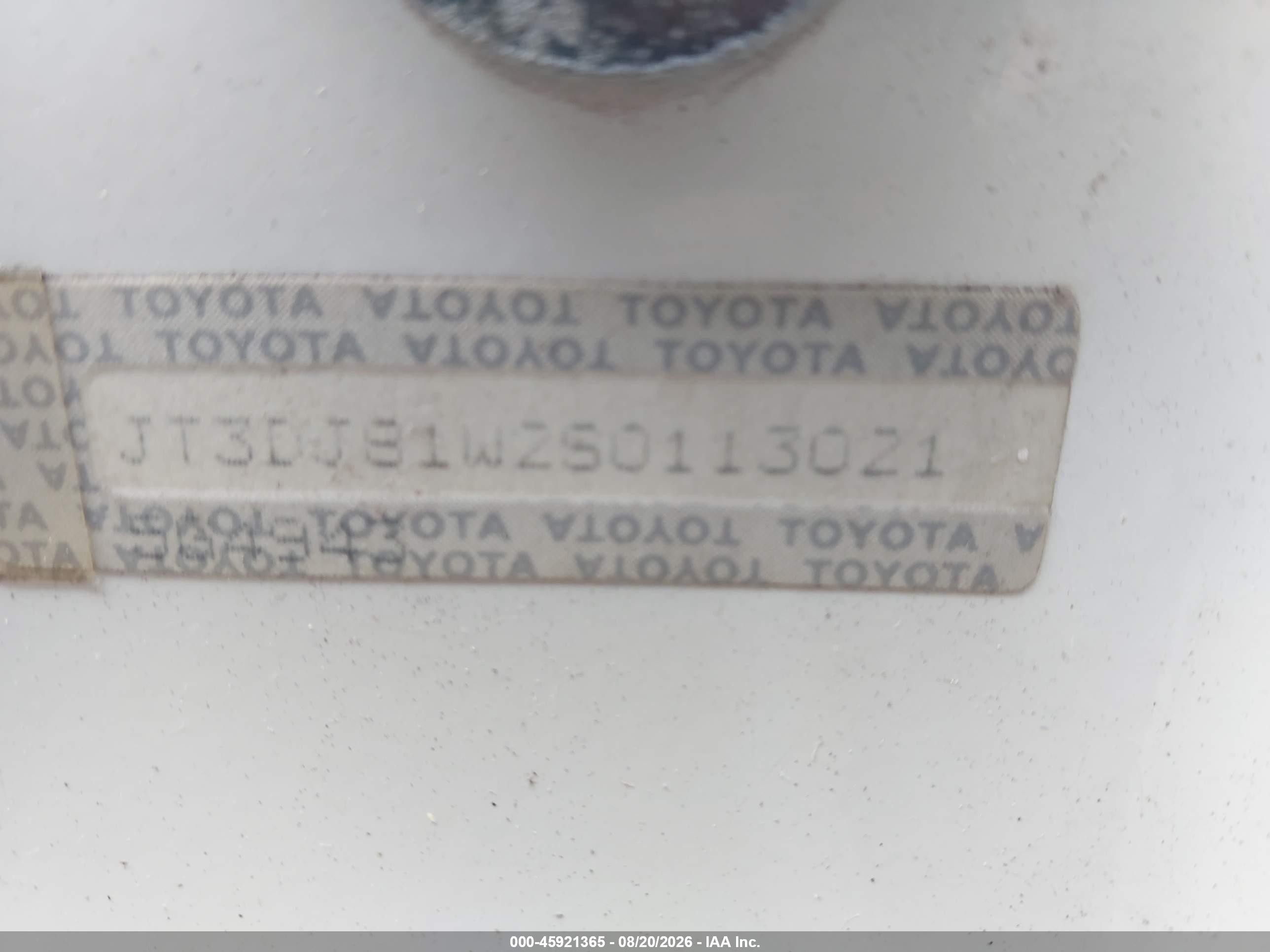 1995 Toyota Land Cruiser Dj81 White vin: JT3DJ81W2S0113021