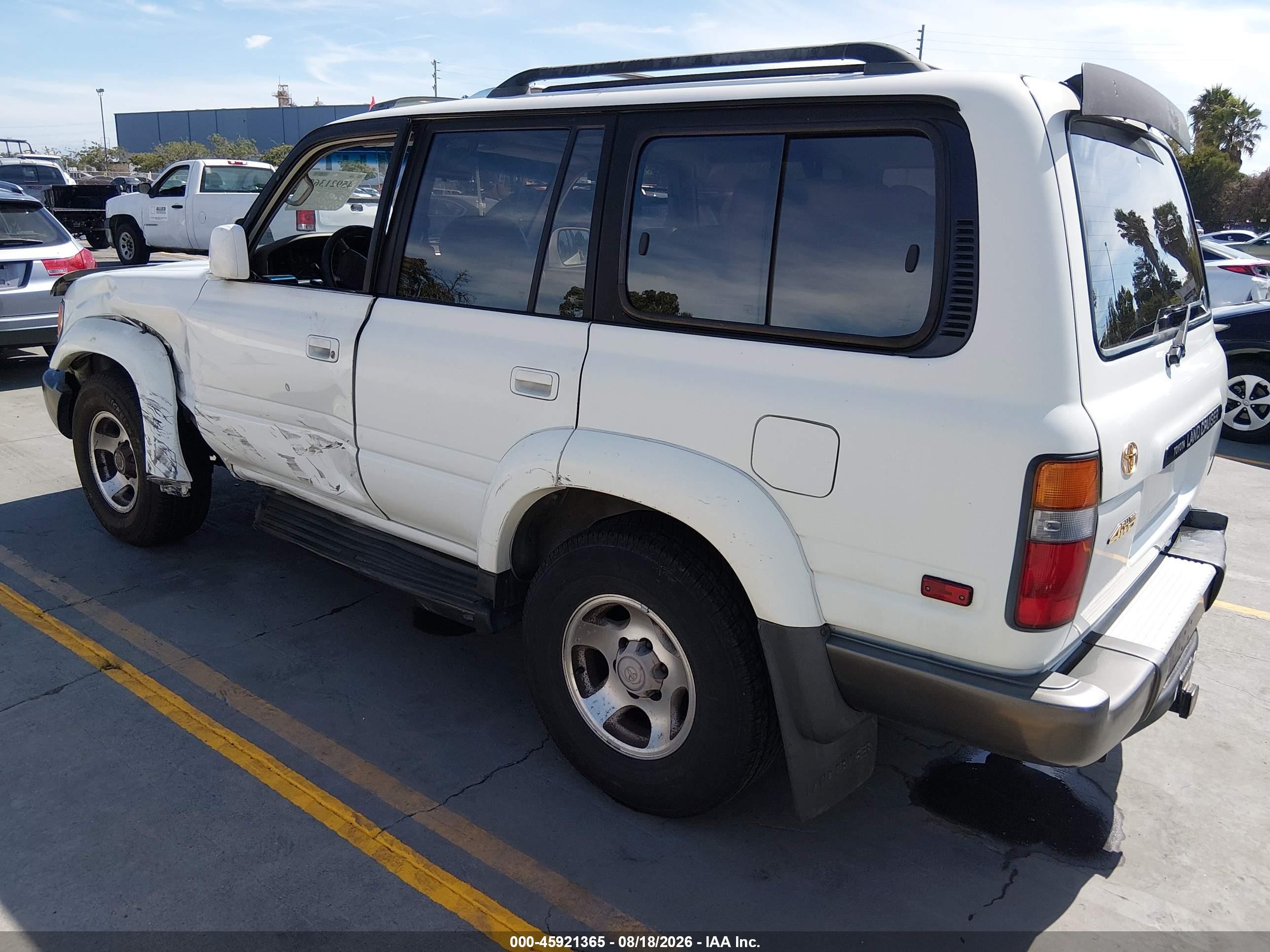1995 Toyota Land Cruiser Dj81 White vin: JT3DJ81W2S0113021