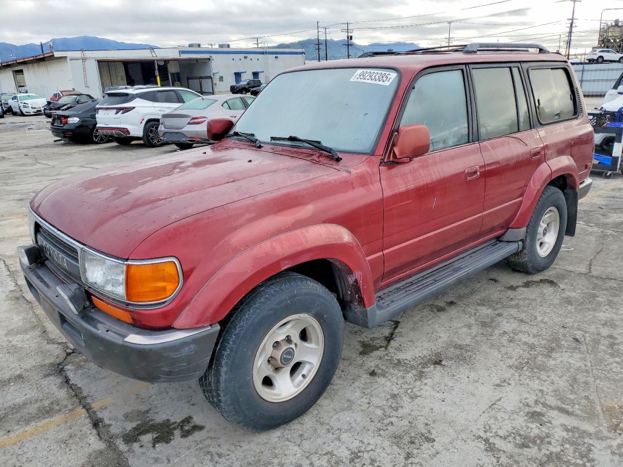 1993 Toyota Land Cruiser Dj81 Burgundy vin: JT3DJ81W3P0032925