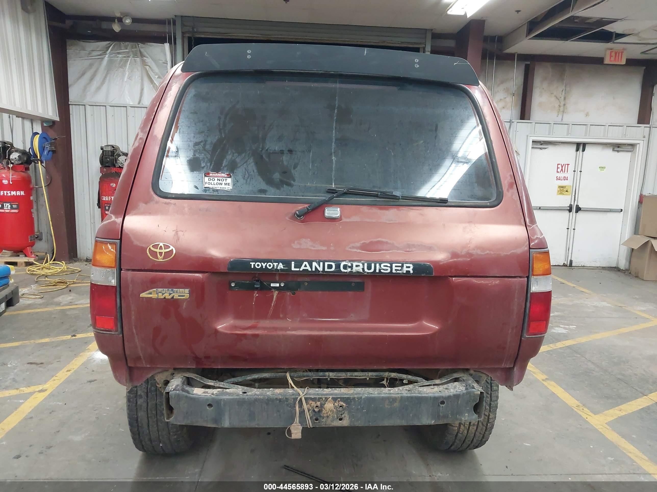 1995 Toyota Land Cruiser Dj81 Red vin: JT3DJ81W7S0112687