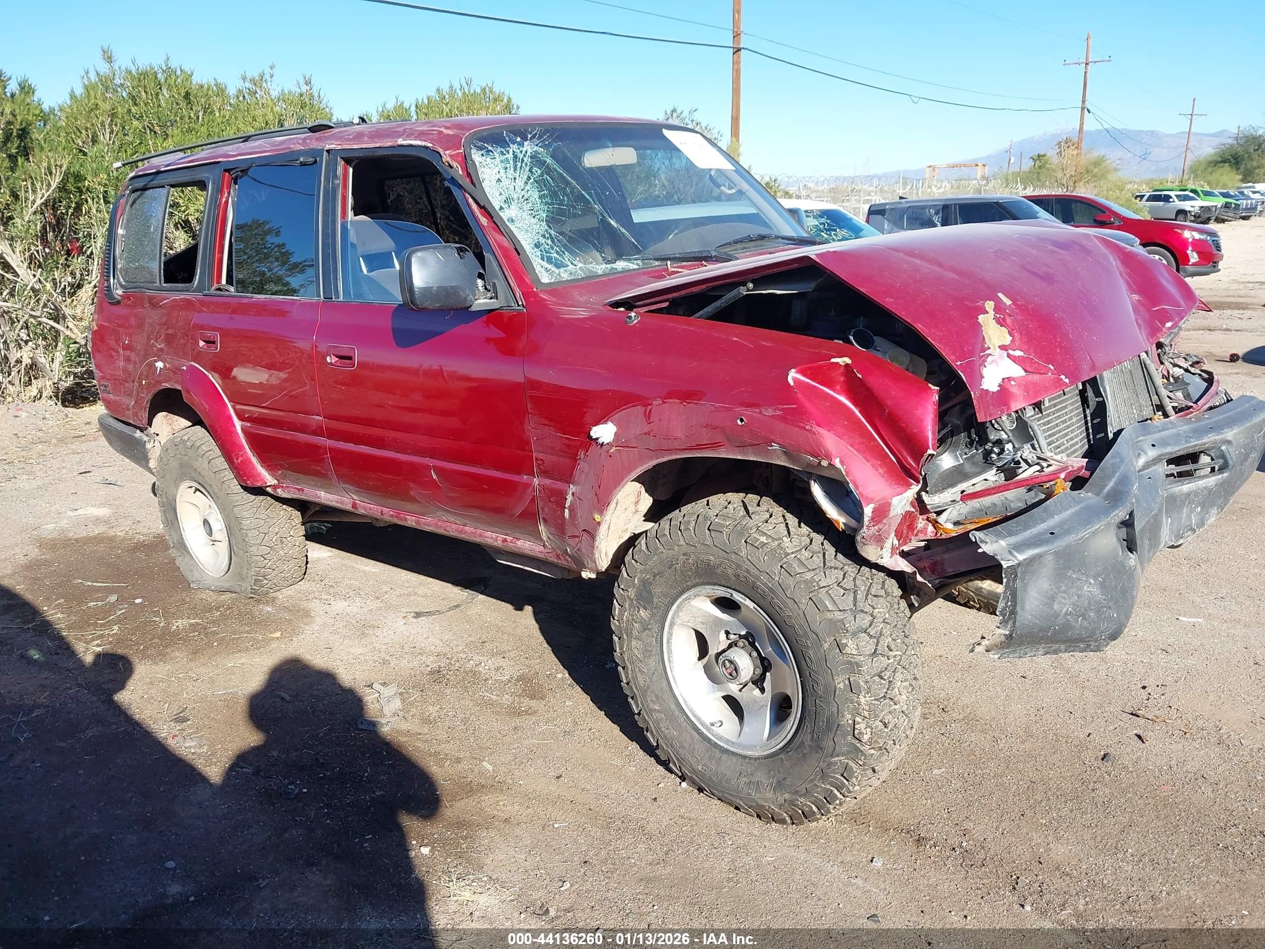 1995 Toyota Land Cruiser Dj81 Red vin: JT3DJ81W8R0093013